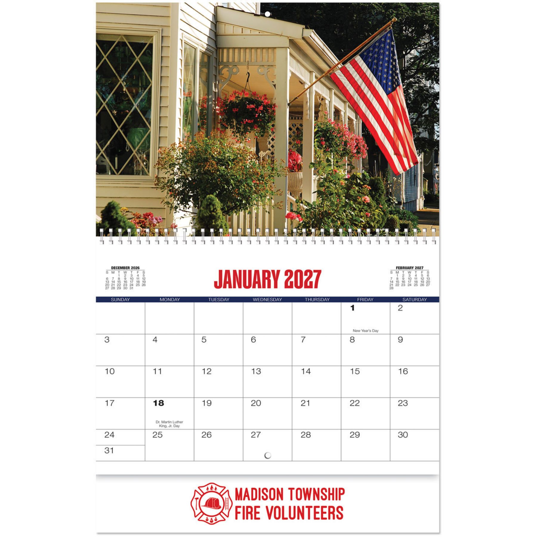 Picture of American Glory Spiral Wall Calendar