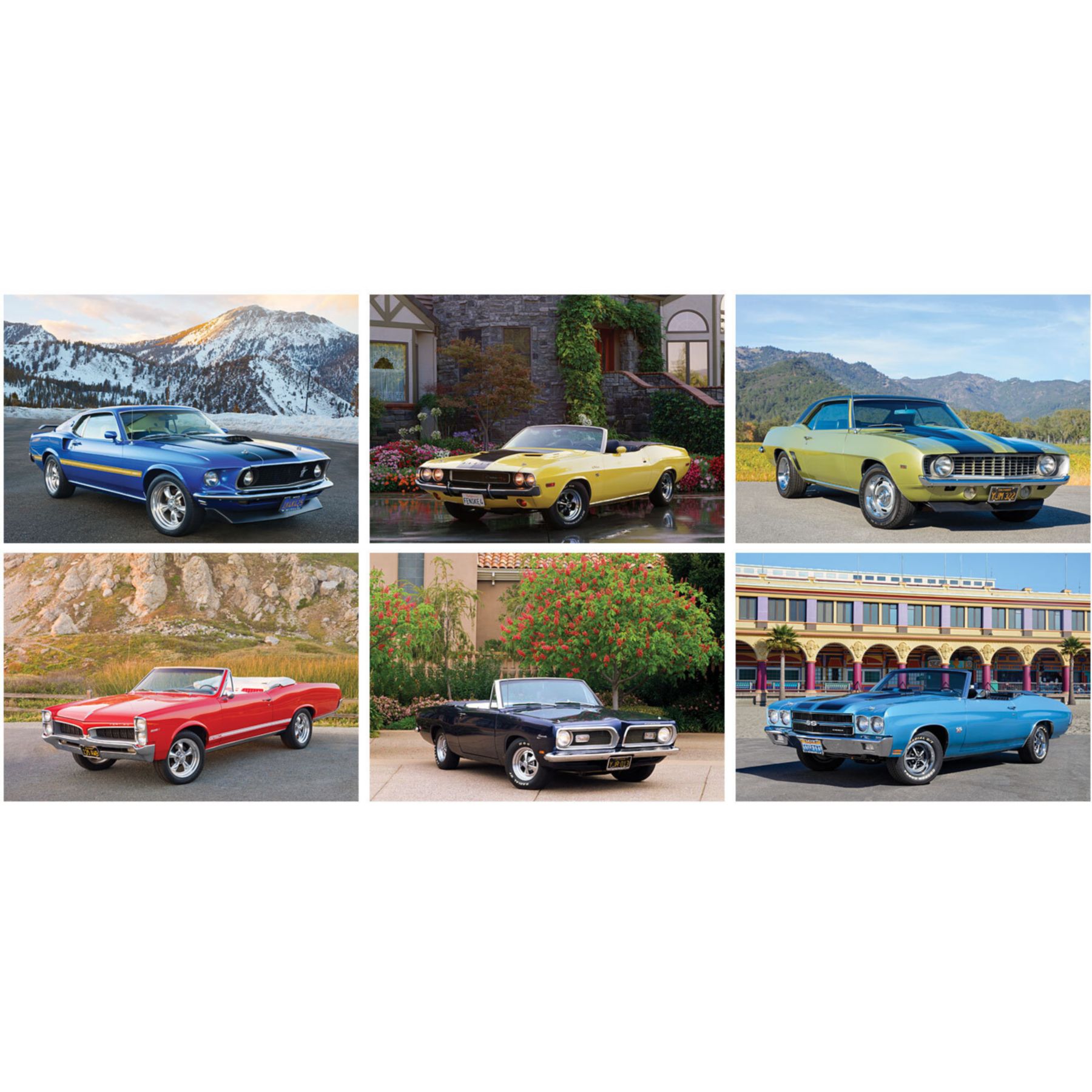 Picture of Full Color Muscle Cars Spiral Wall Calendar