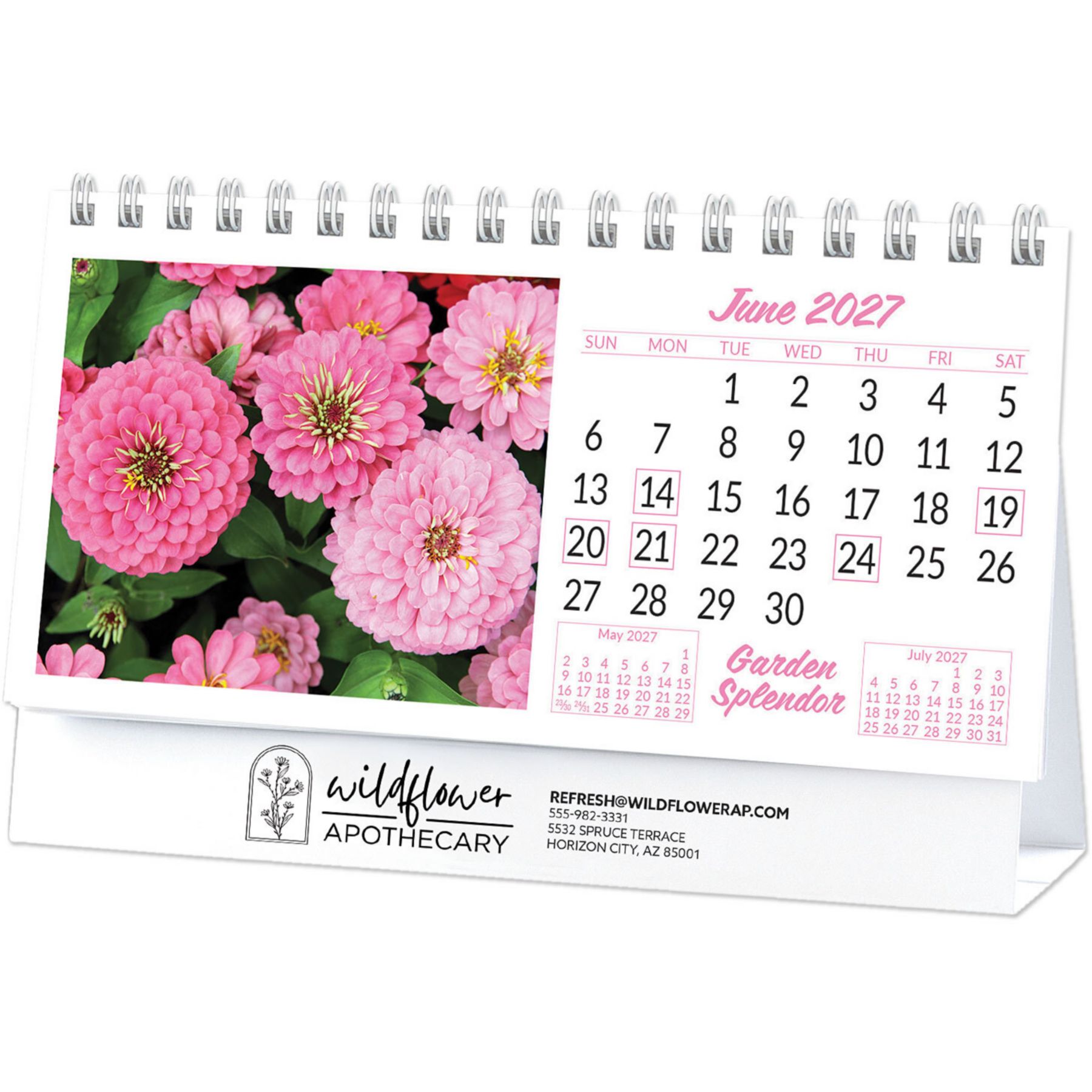 Picture of Garden Desk Calendar