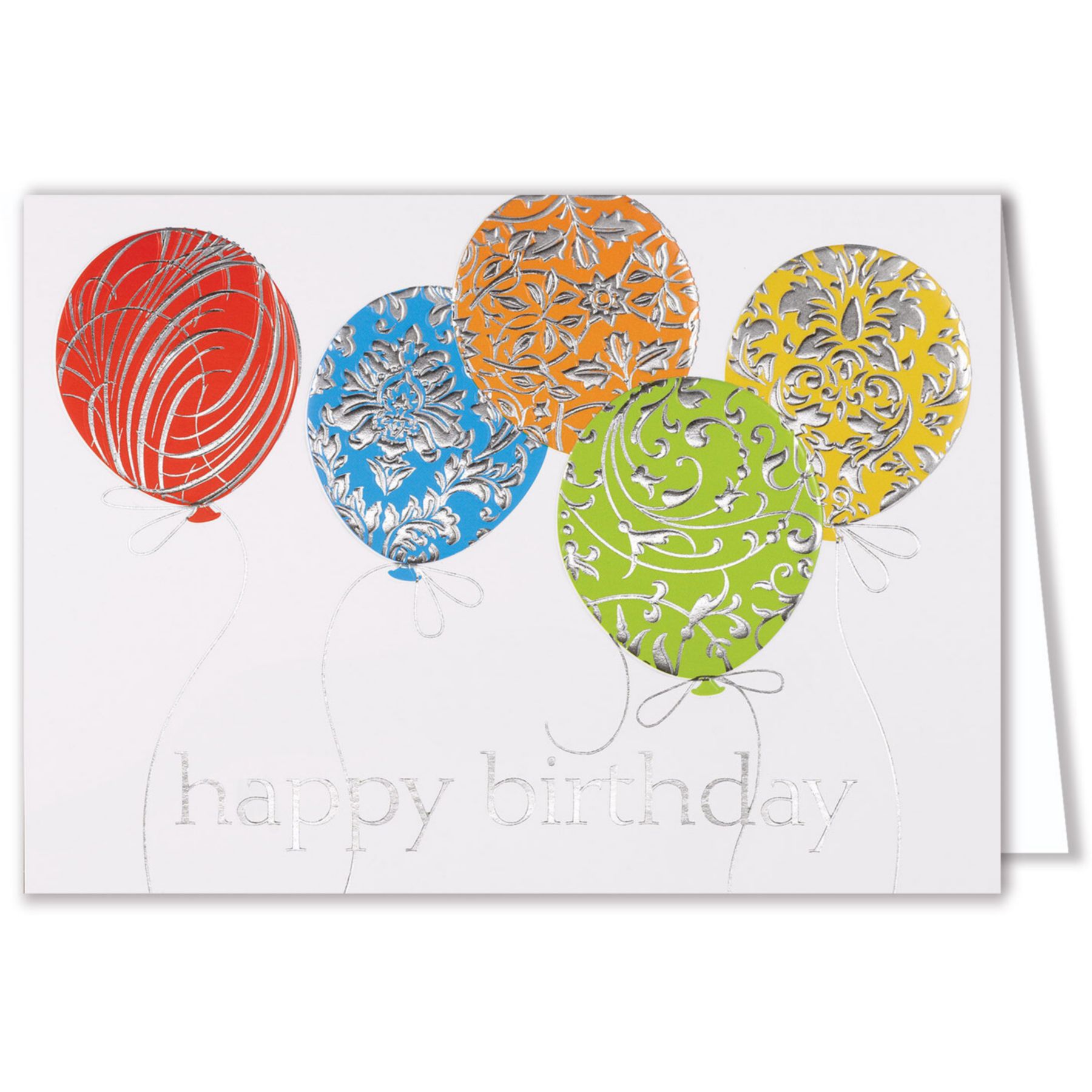 Picture of Silver Embossed Balloons
