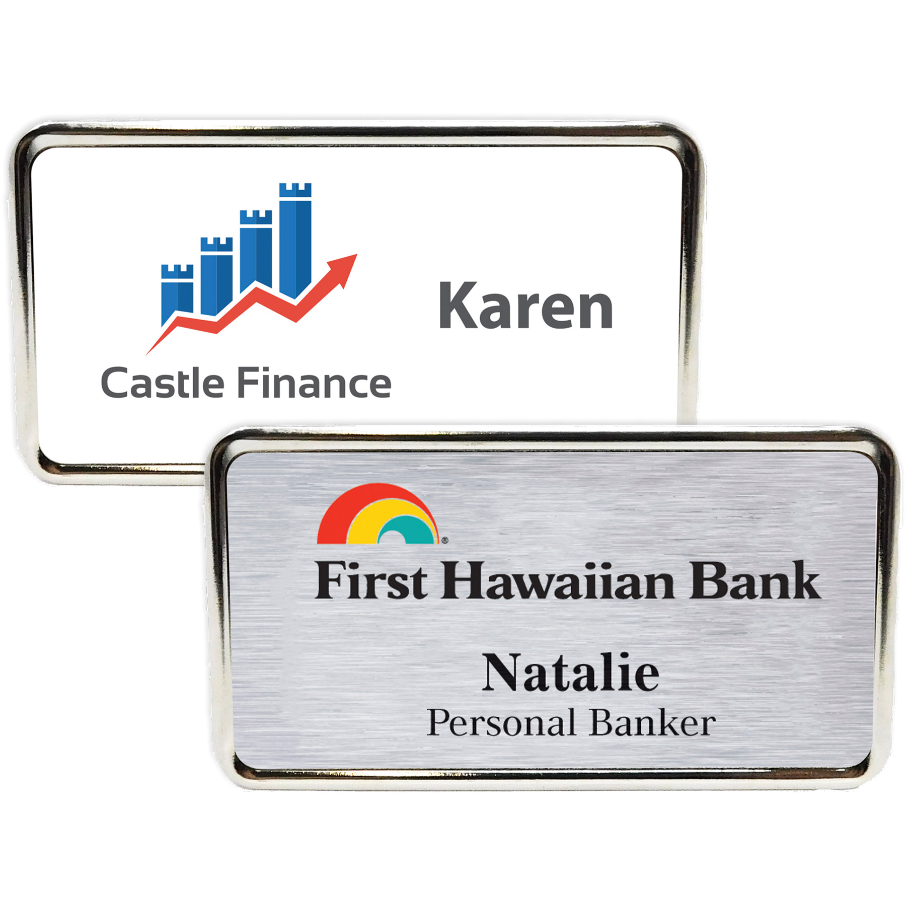 Picture of Columbus Metal Name Badge (standard 3 x 1-5/8)