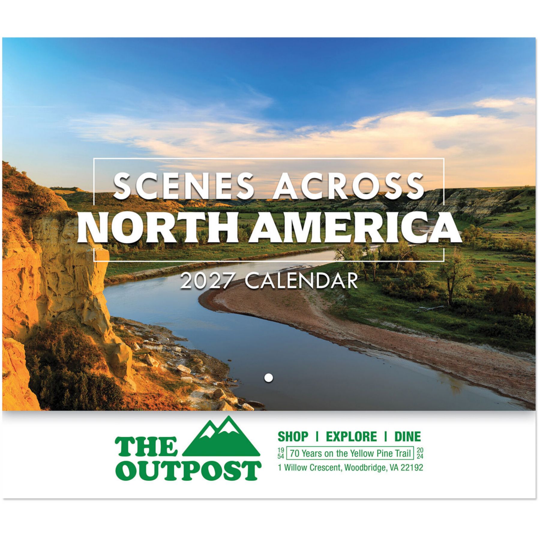 Picture of Scenes Across America Stapled Wall Calendar
