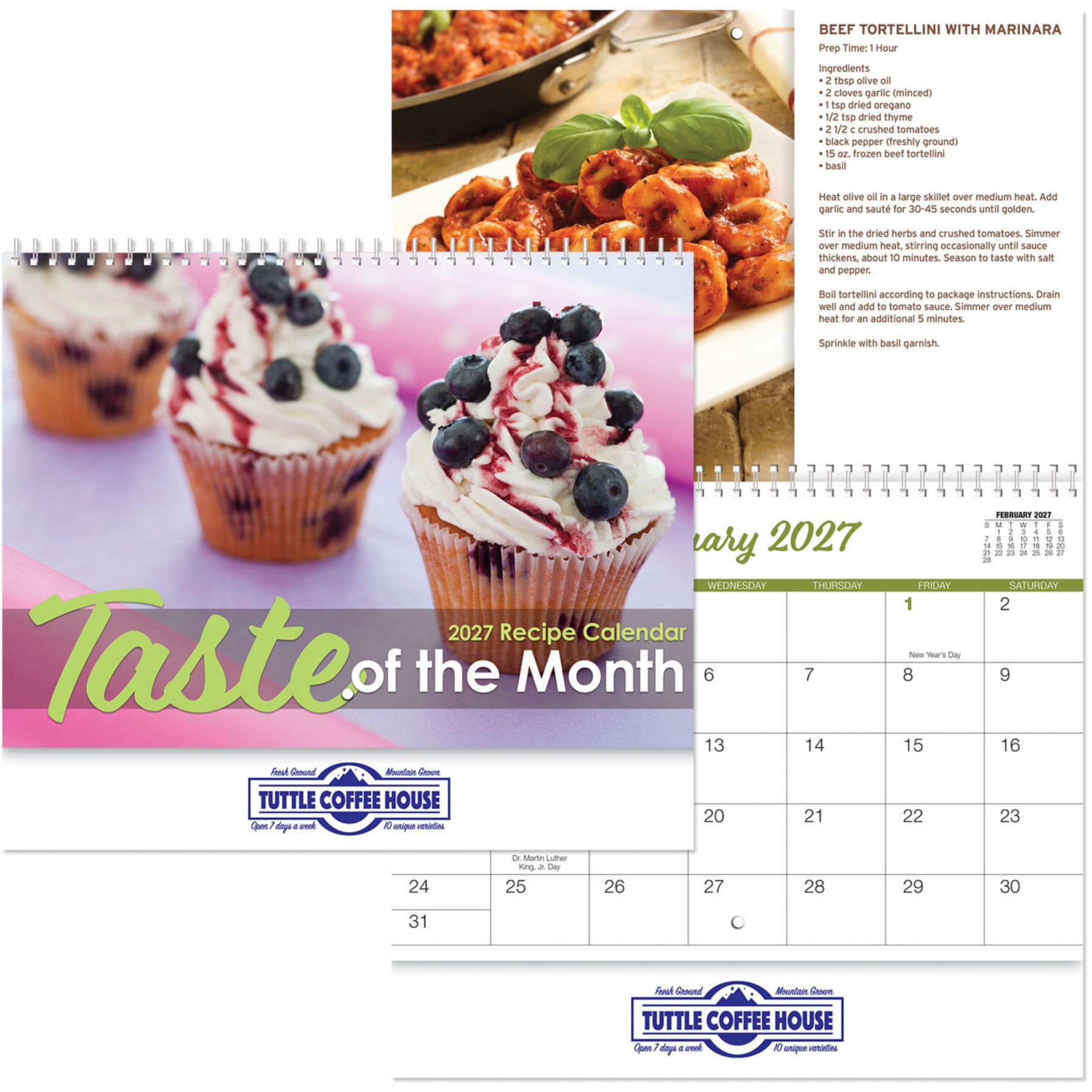 Picture of Taste Of Month Wall Calendar Spiral