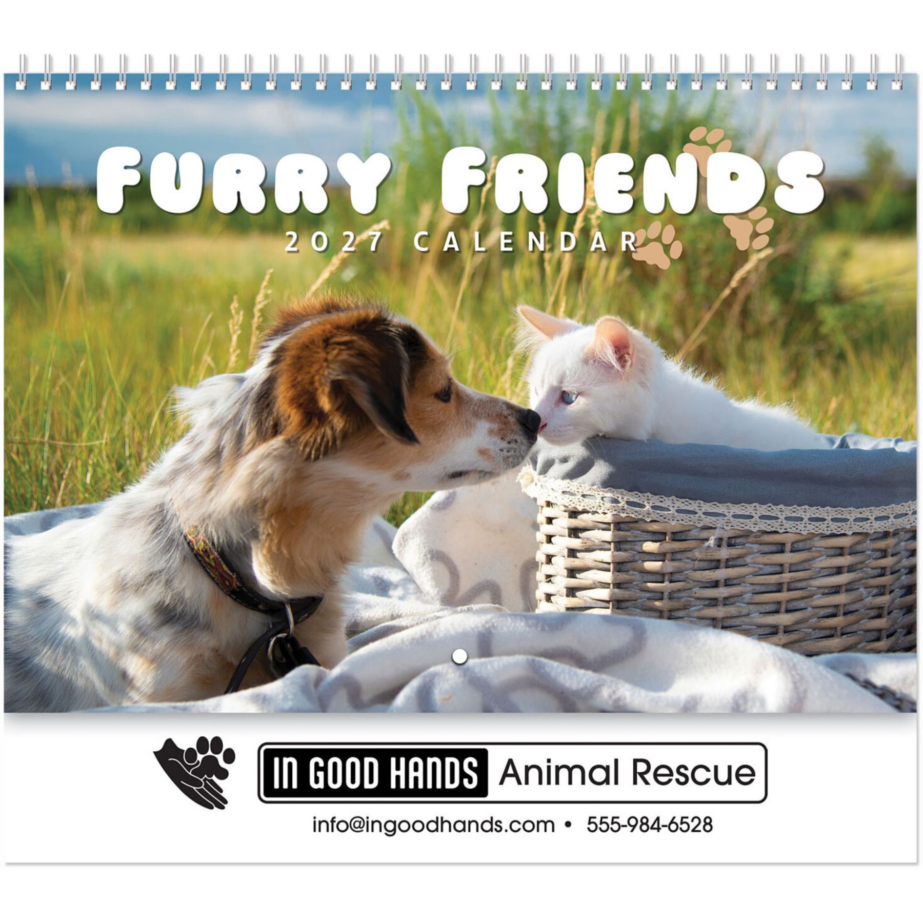 Picture of Furry Friends Wall Calendar Spiral