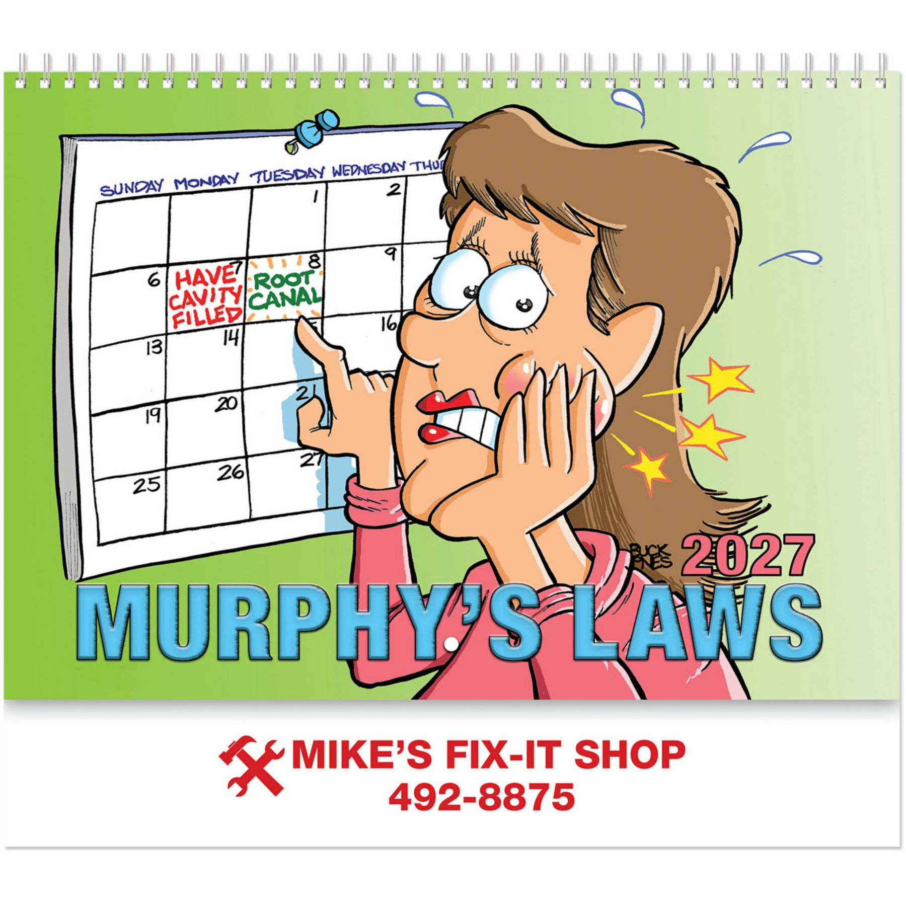 Picture of Murphy's Laws Wall Calendar Spiral