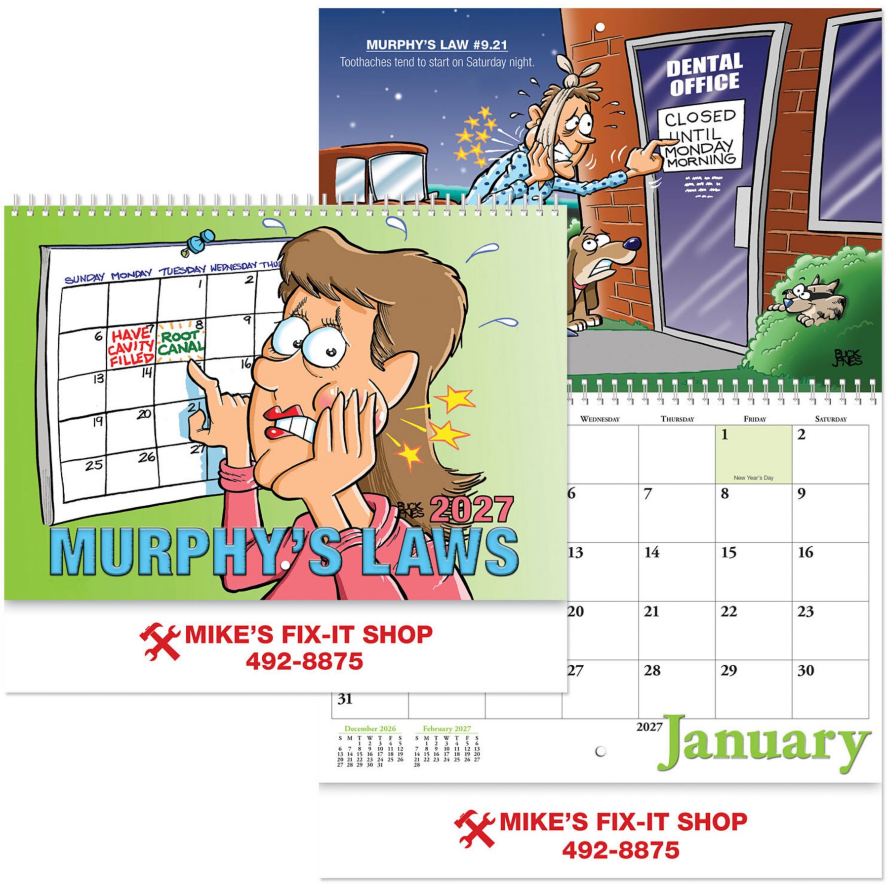 Picture of Murphy's Laws Wall Calendar Spiral