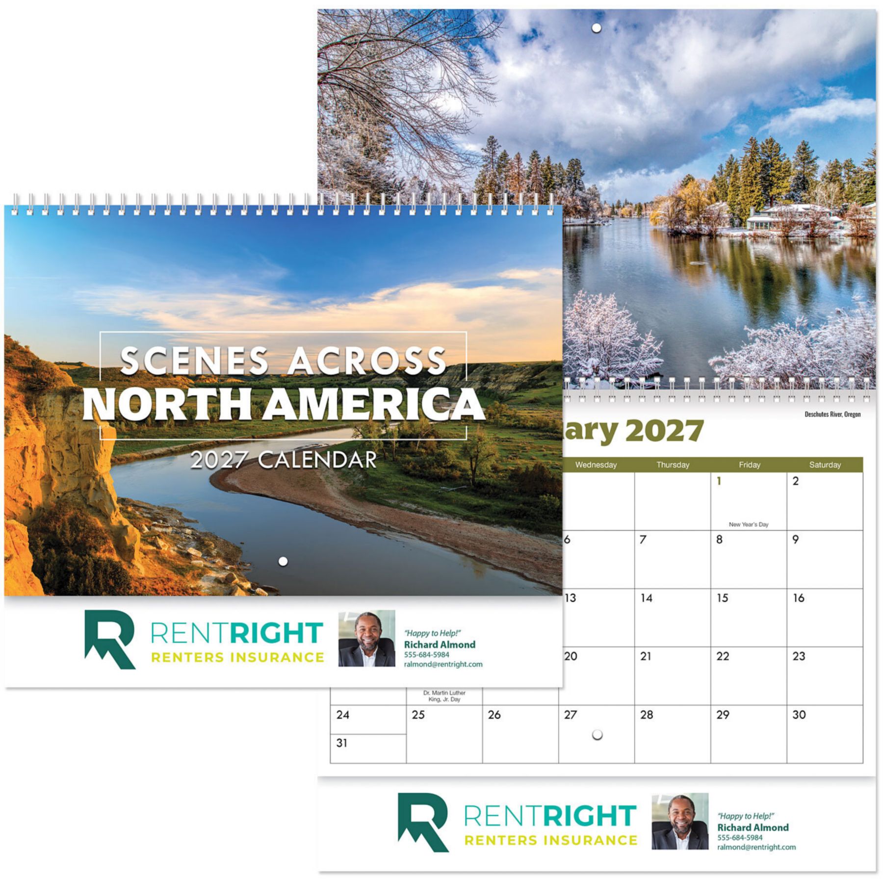 Picture of Scenes Across America Spiral Wall Cal Full Color