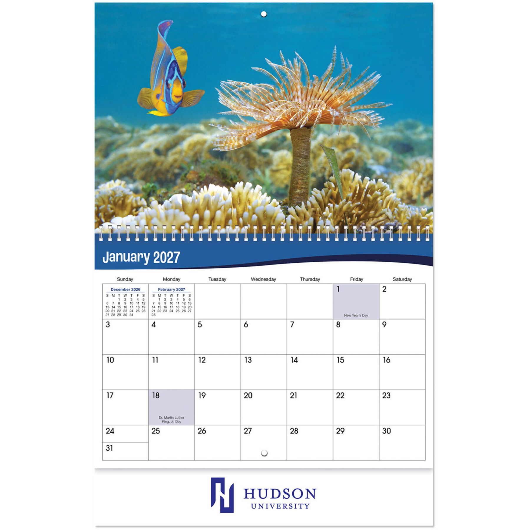 Picture of Underwater World Spiral Wall Calendar