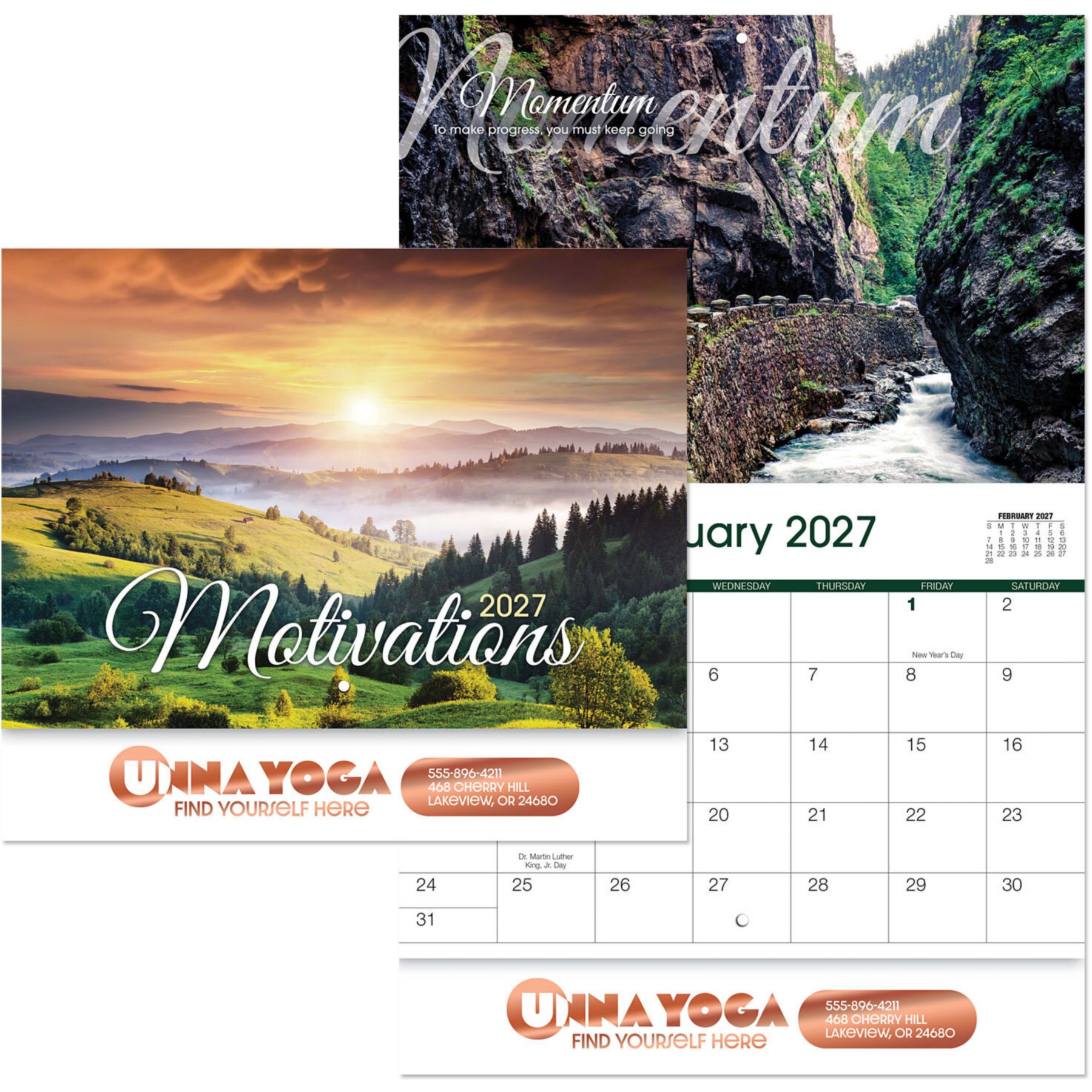 Picture of Motivations Stapled Wall Calendar