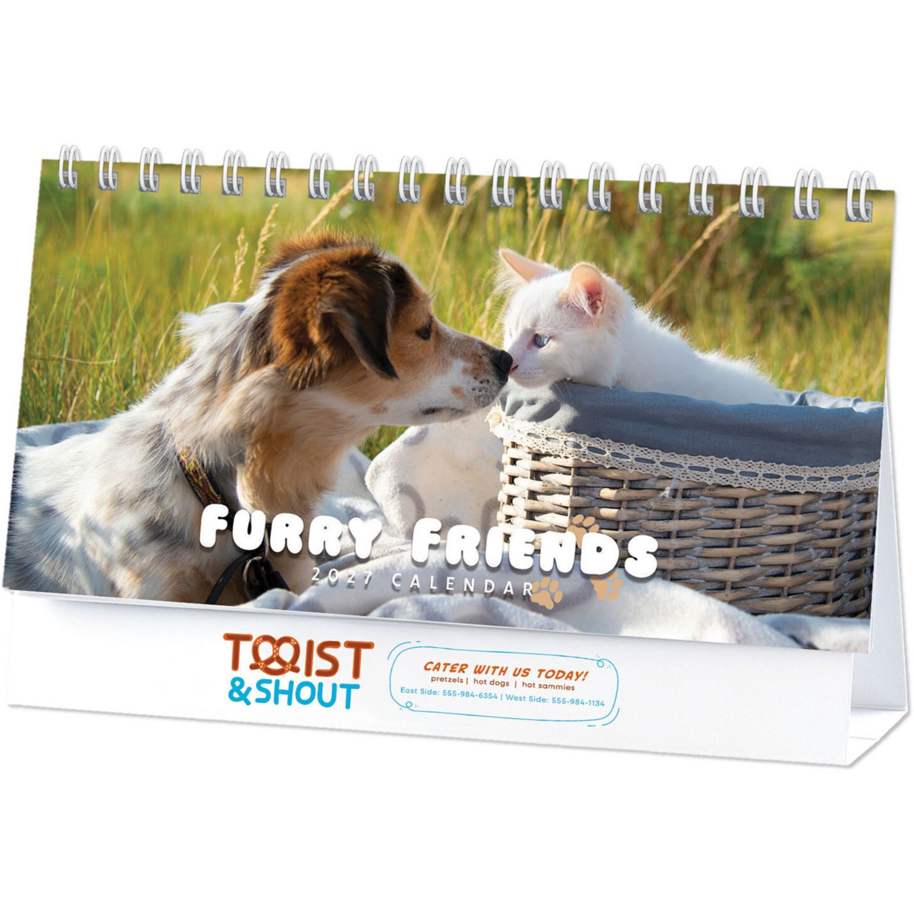 Picture of Full Color Furry Friends Desk Calendar
