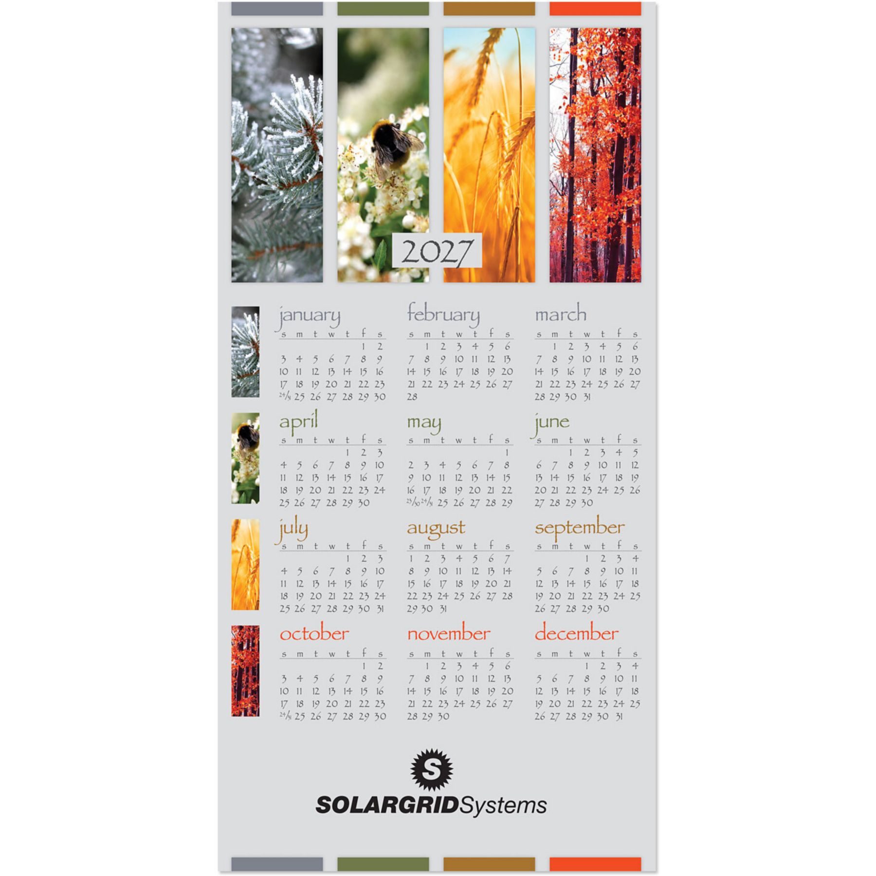 Picture of Four Seasons Z-Fold Calendar