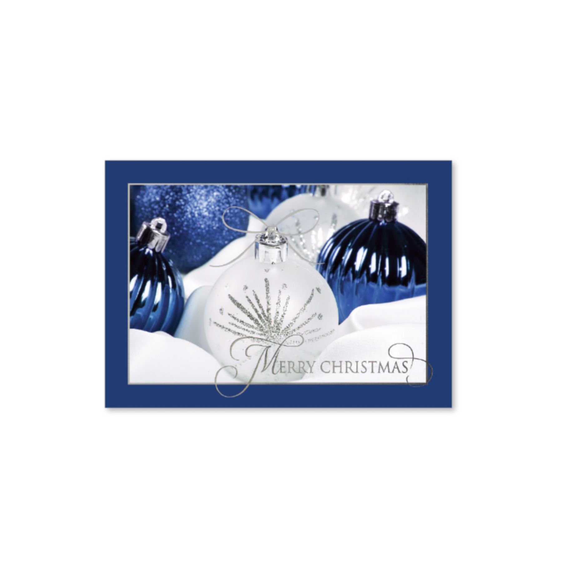 Picture of Blue & White Ornament Holiday Card