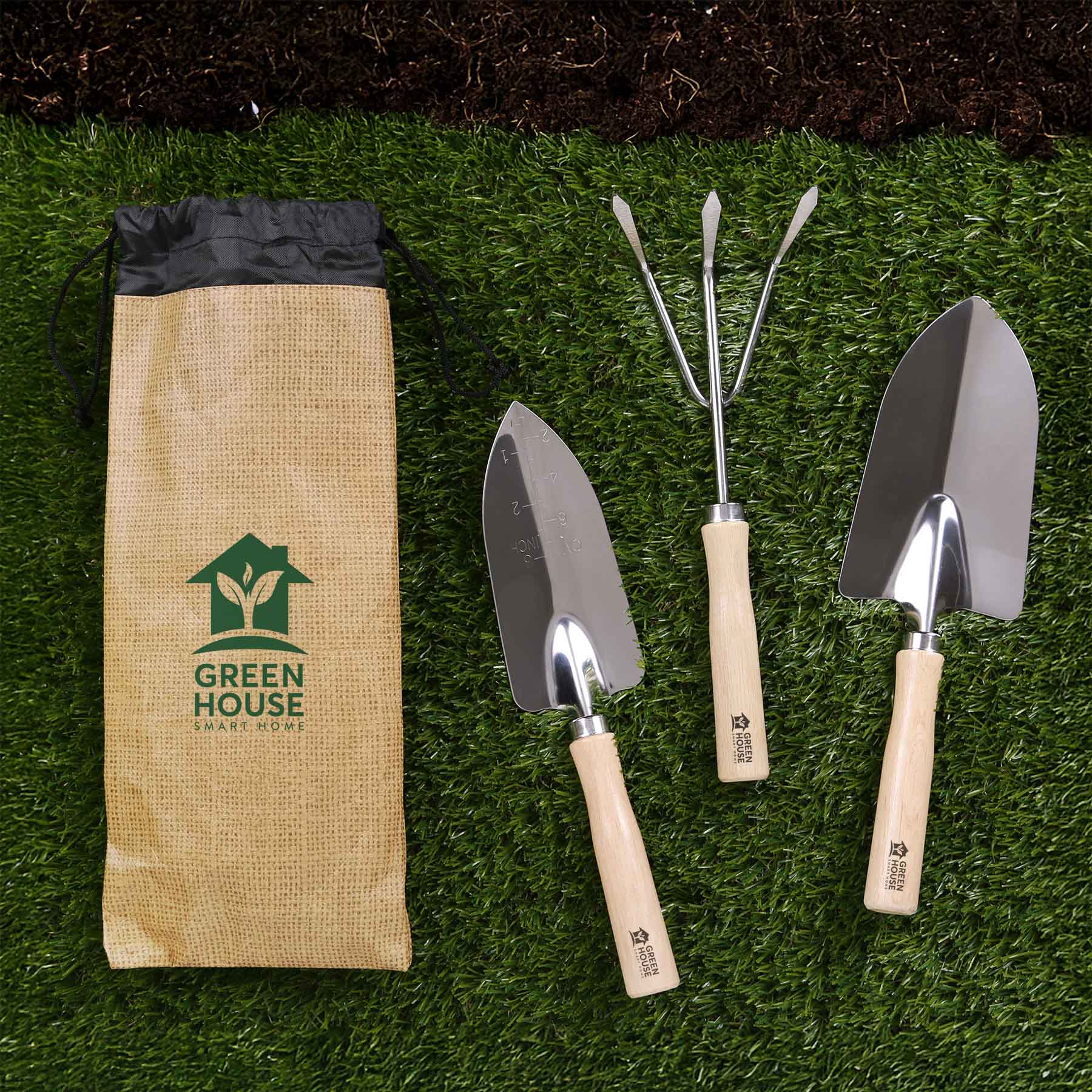 Picture of Evergreen 3 Piece Garden Tool Set
