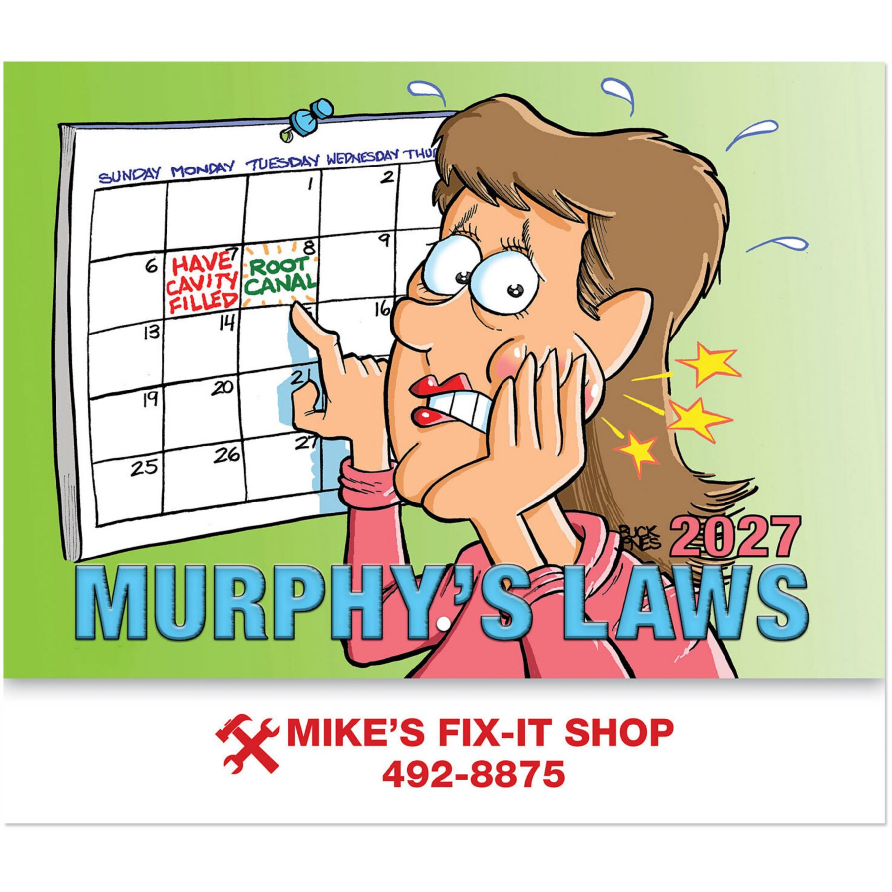 Picture of Murphy's Laws Stapled Wall Calendar