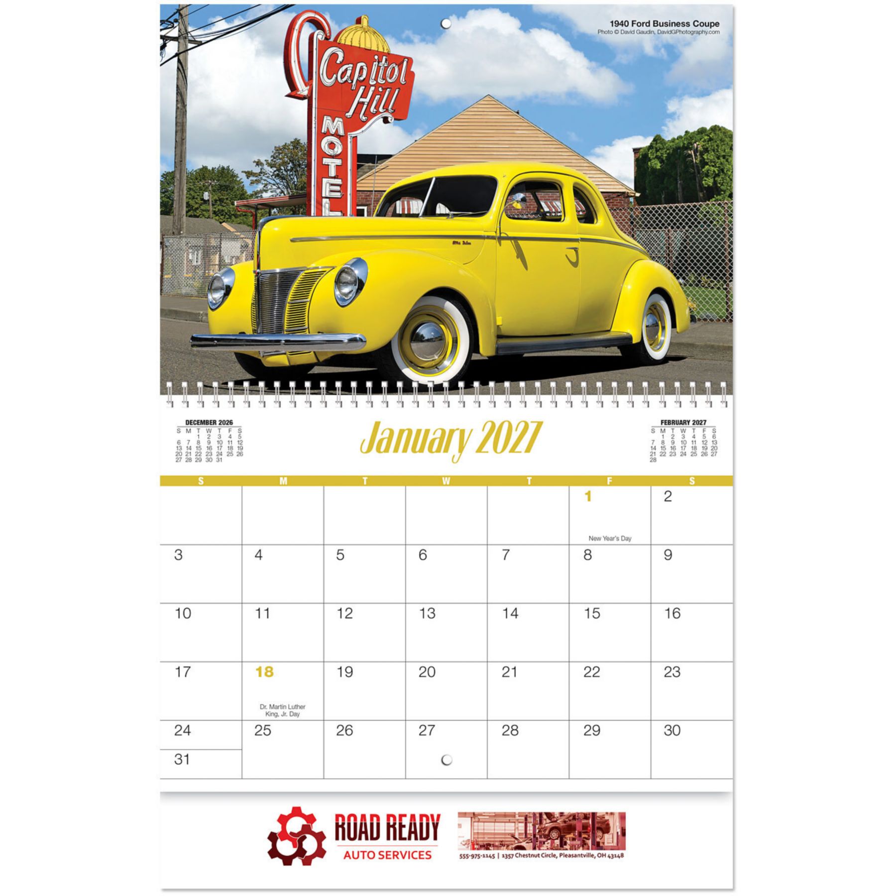 Picture of Full Color Days Gone By Spiral Wall Calendar