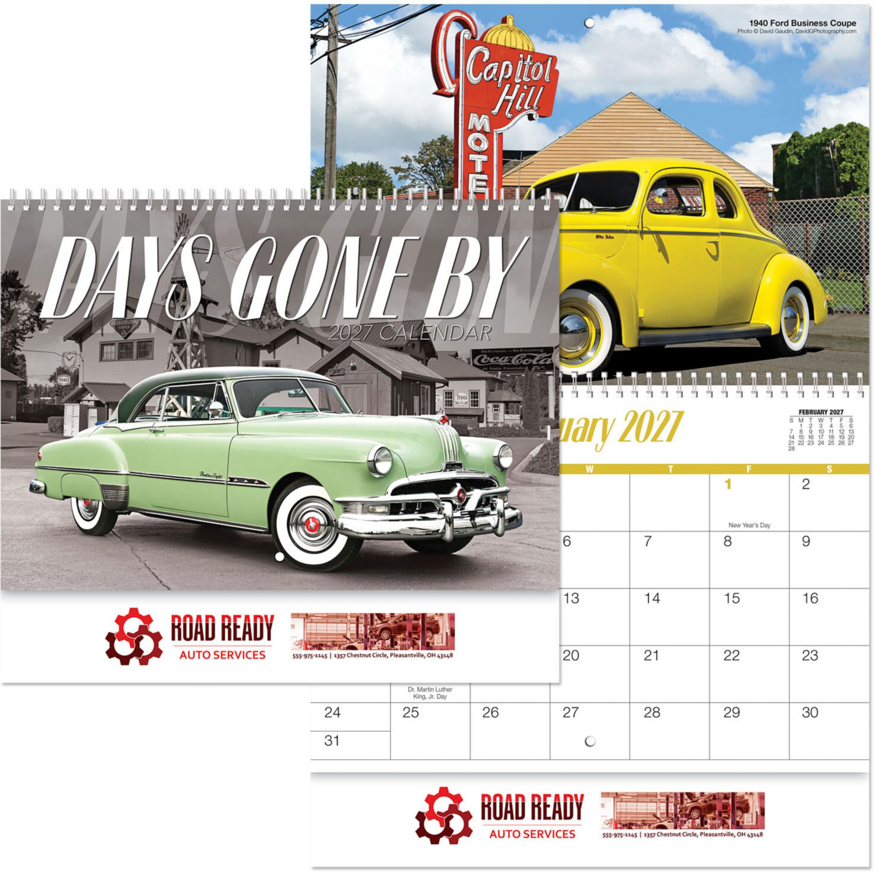 Picture of Full Color Days Gone By Spiral Wall Calendar