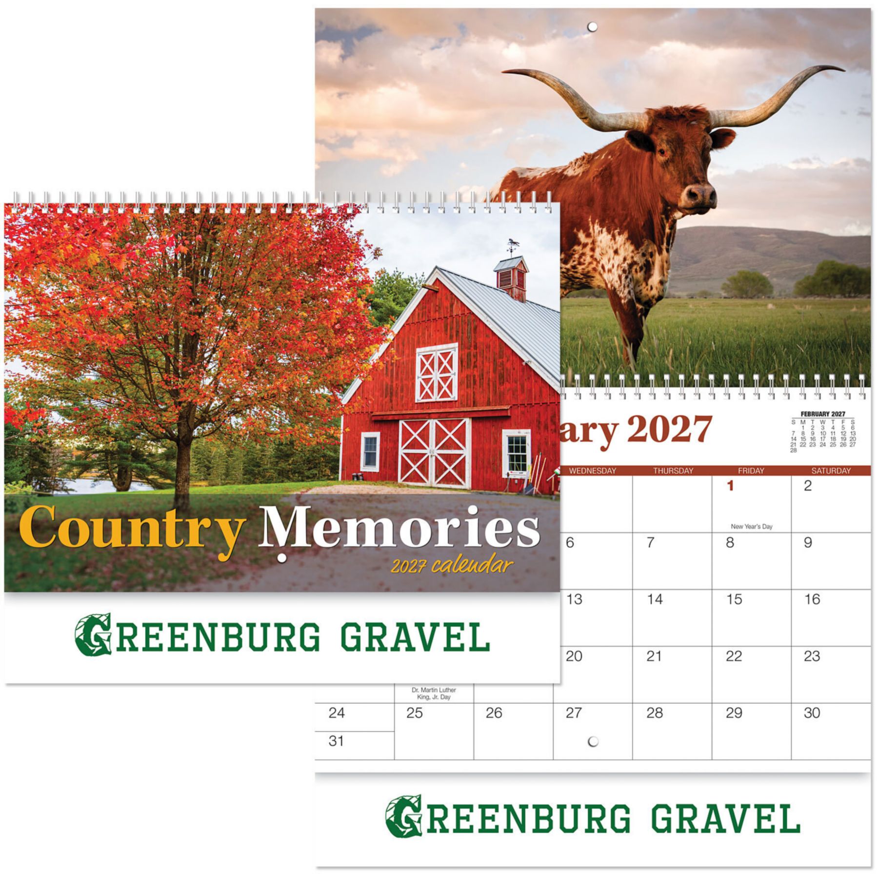 Picture of Country Memories Wall Cal Spiral
