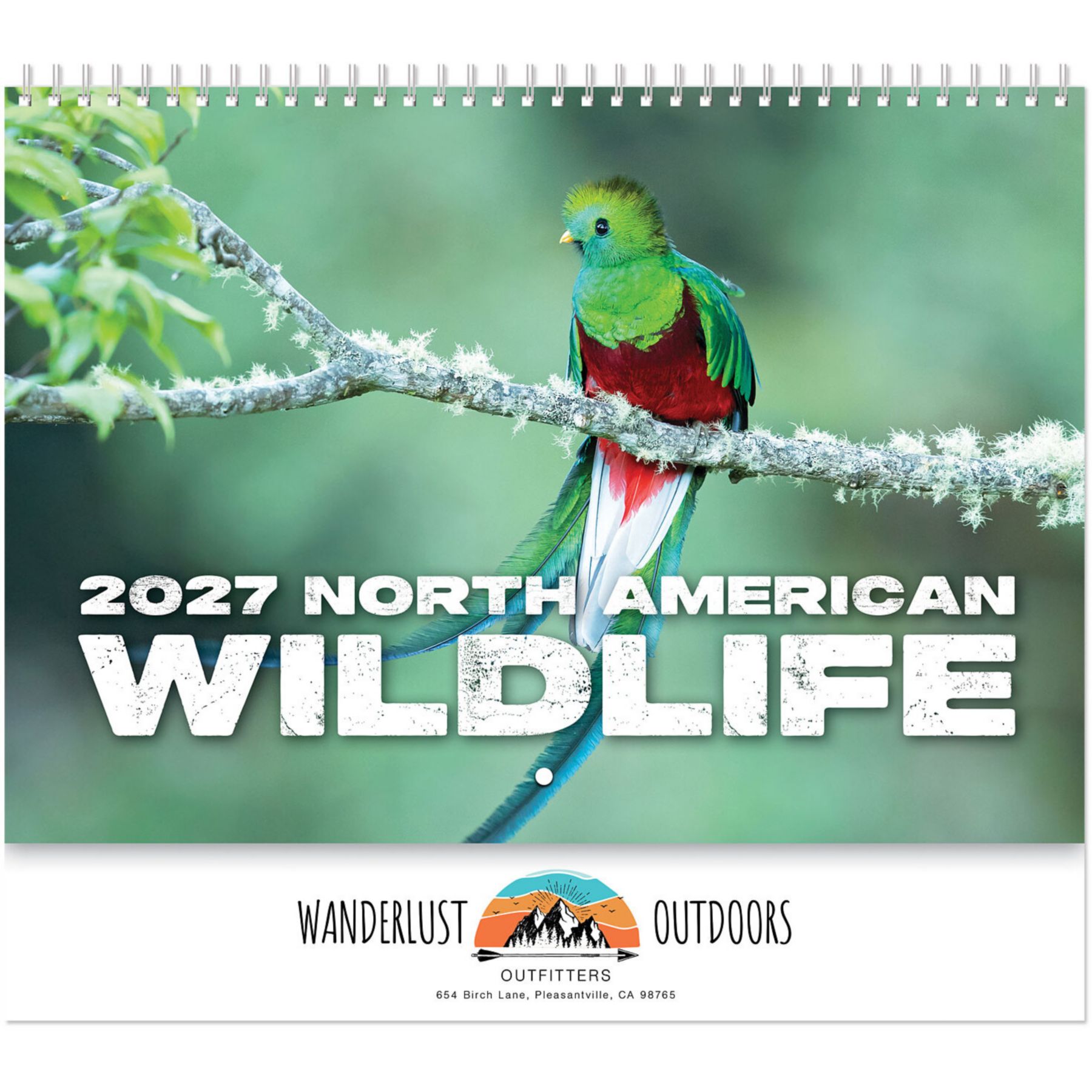 Picture of Full Color North America Wildlife Spiral Calendar