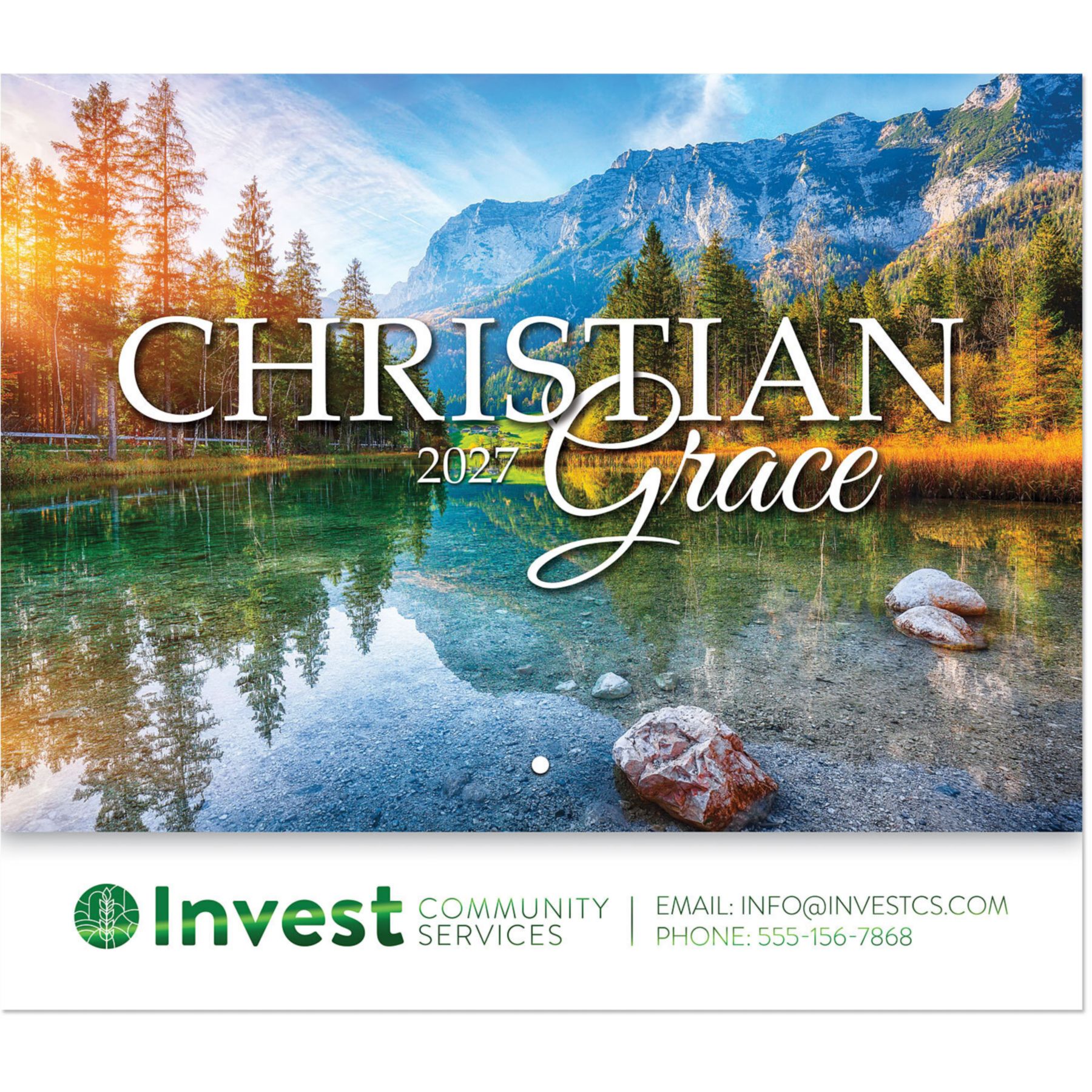 Picture of Christian Grace Stapled Wall Calendar