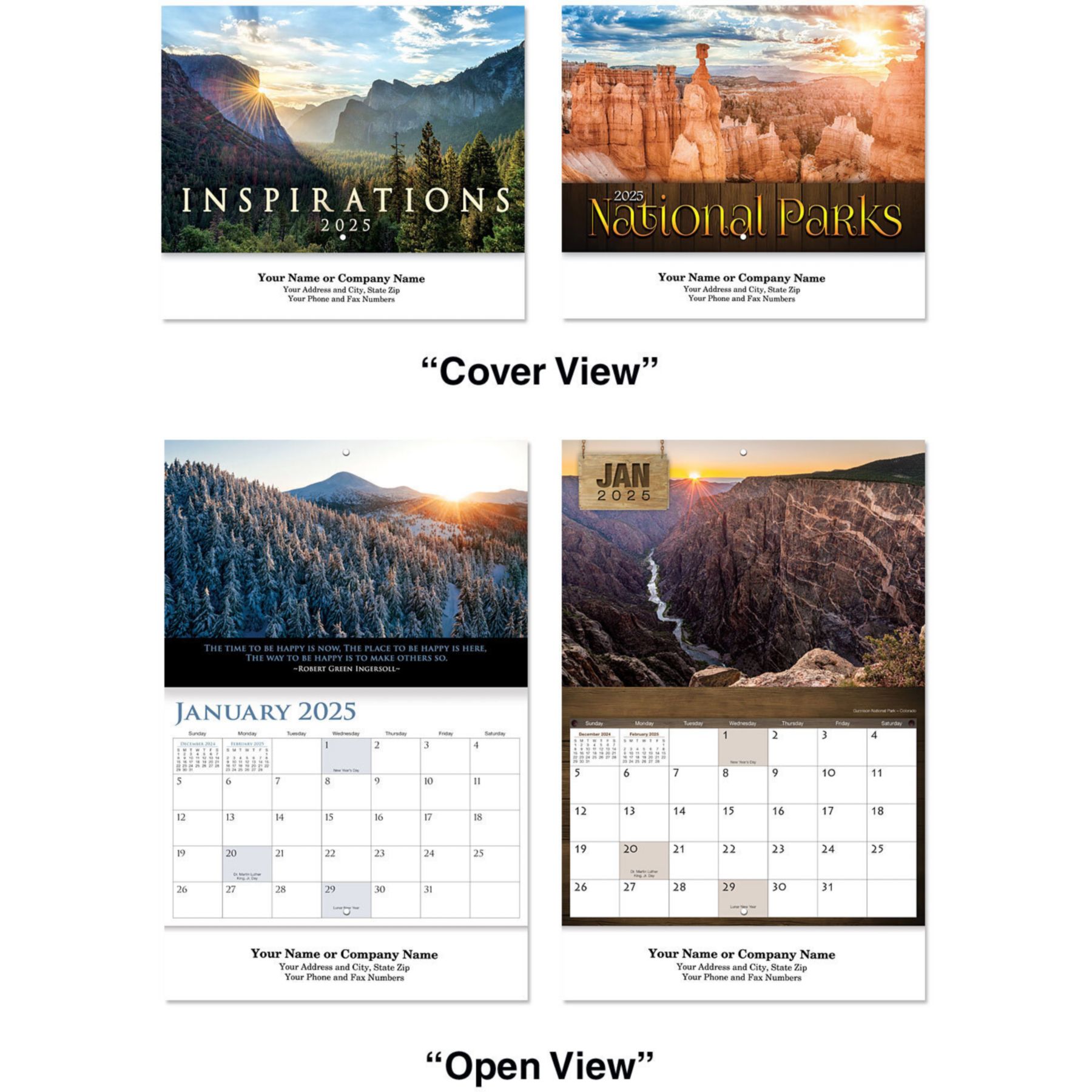Picture of Scenic Assortment Stapled Wall Calendar