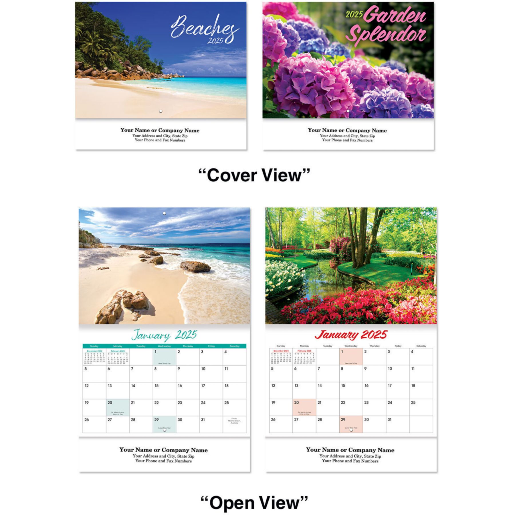 Picture of Scenic Assortment Stapled Wall Calendar
