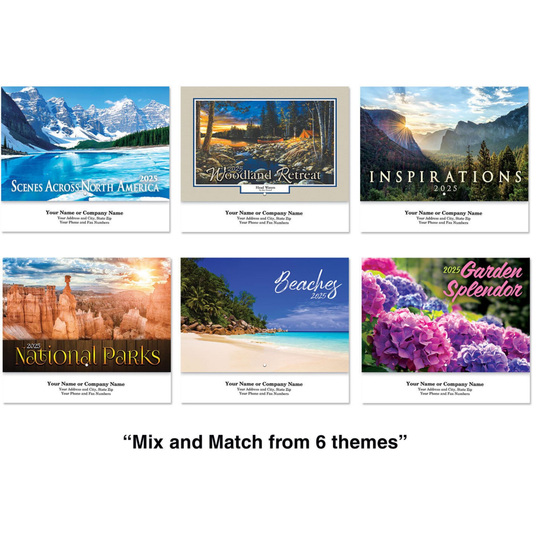 Picture of Scenic Assortment Stapled Wall Calendar