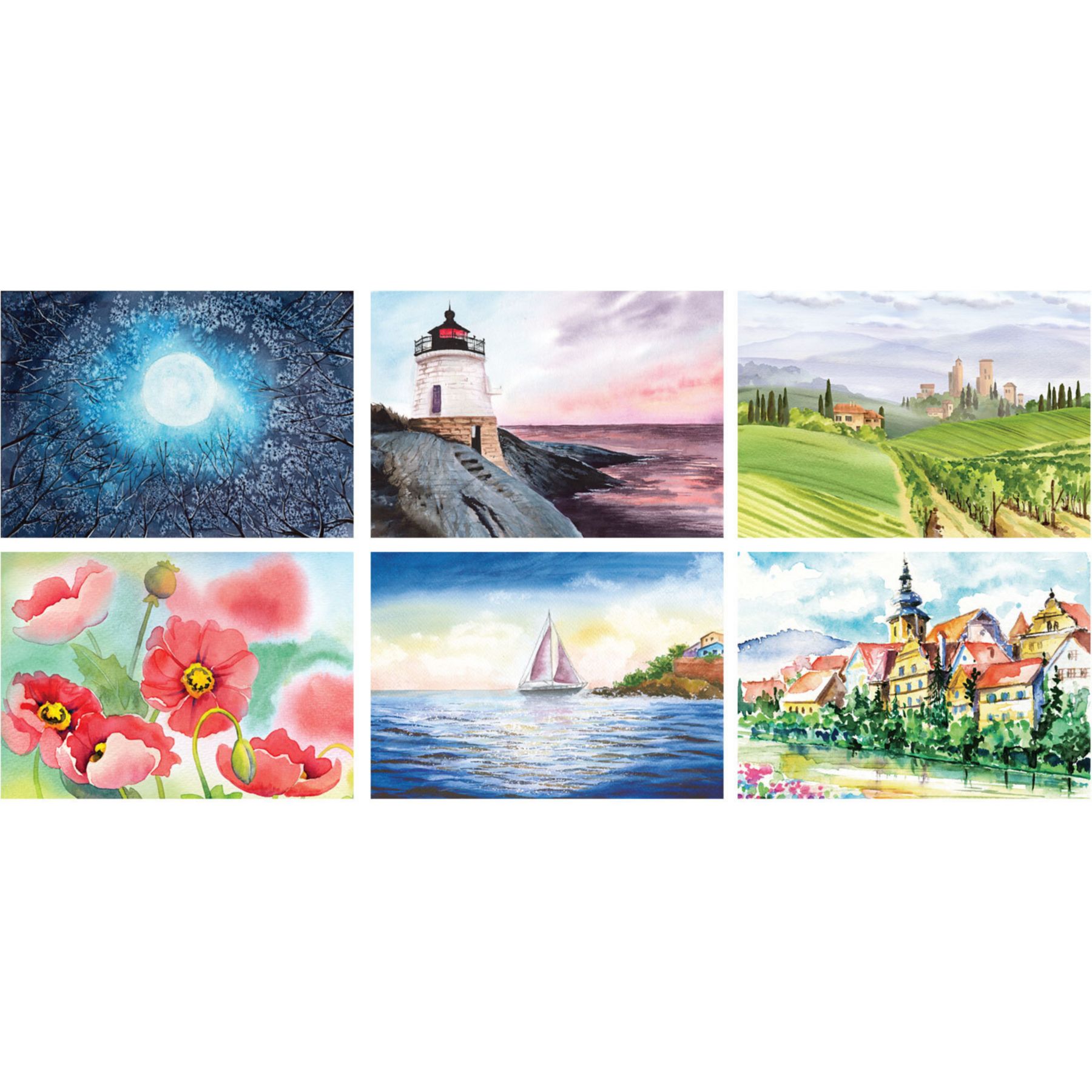 Picture of Water Color Spiral Wall Calendar