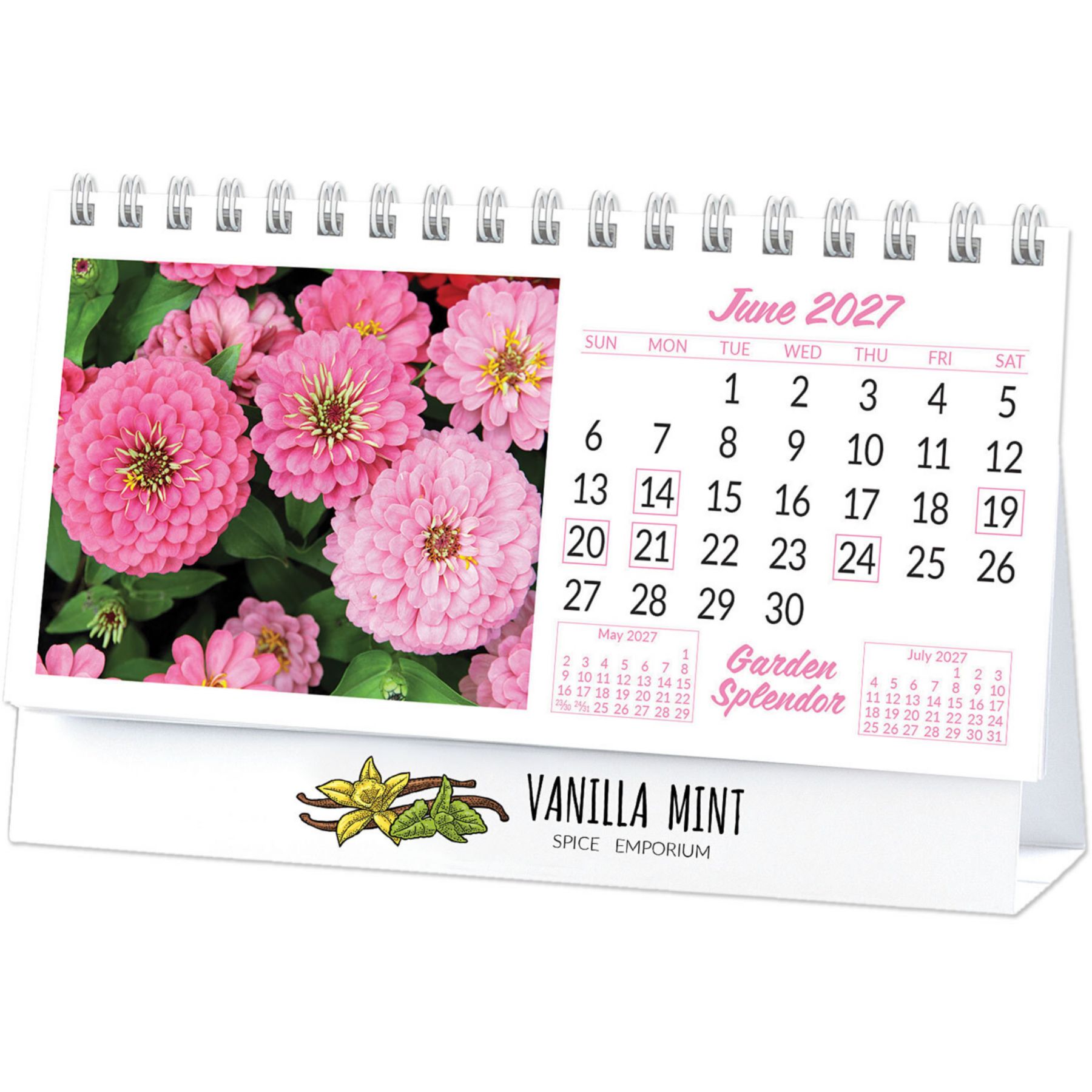 Picture of Full Color Garden Splendor Desk Calendar