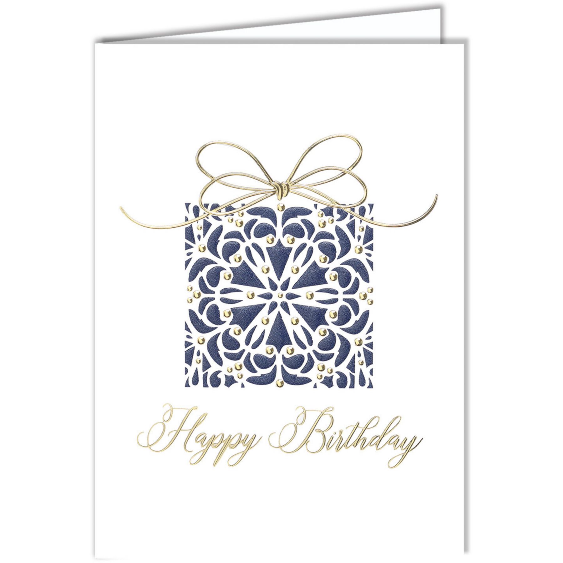 Picture of Navy Birthday Present Card