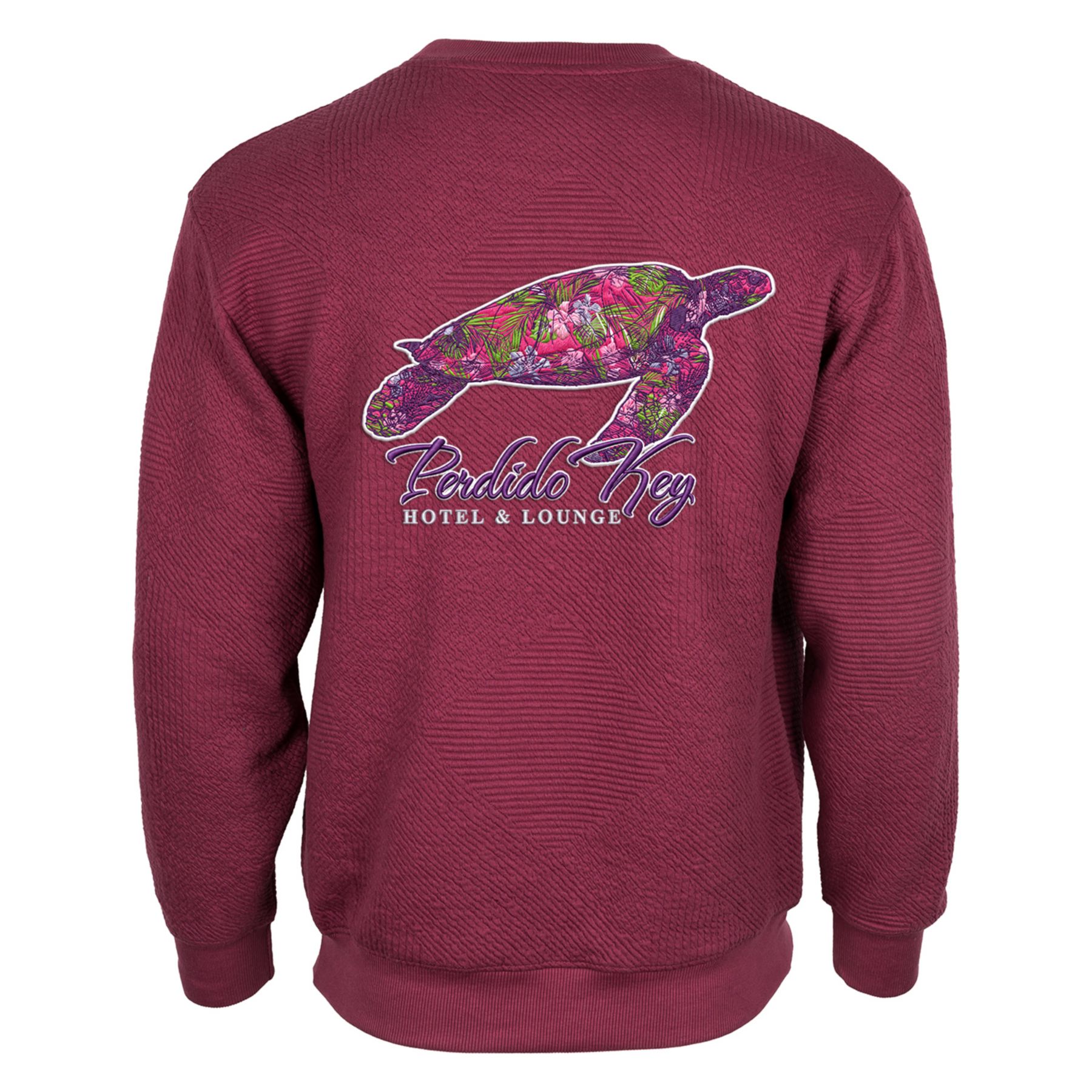 Picture of Unisex Zig Zag Texture Crew - Embroidery