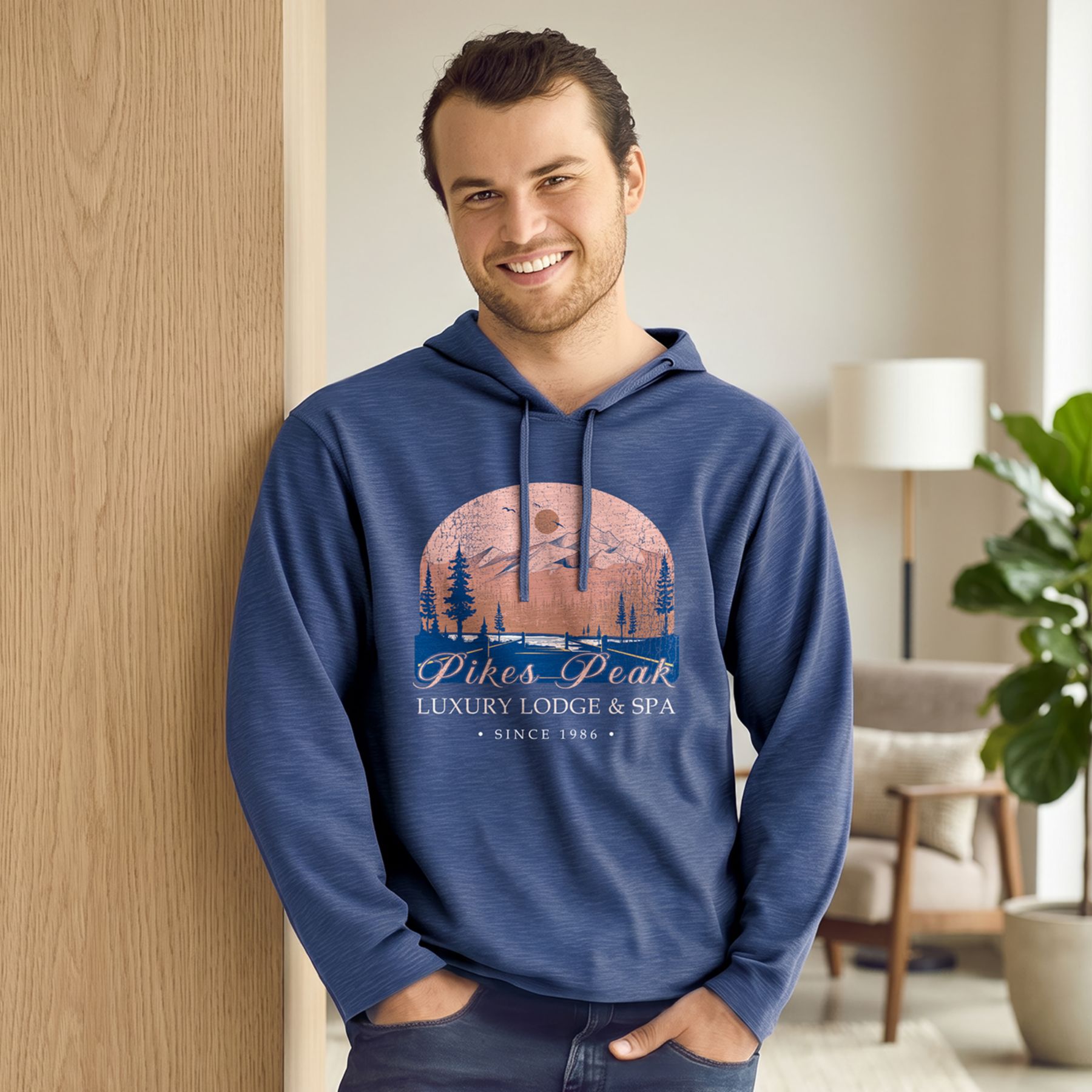 Picture of Adult Jersey Long Sleeve Hoodie - Full Color
