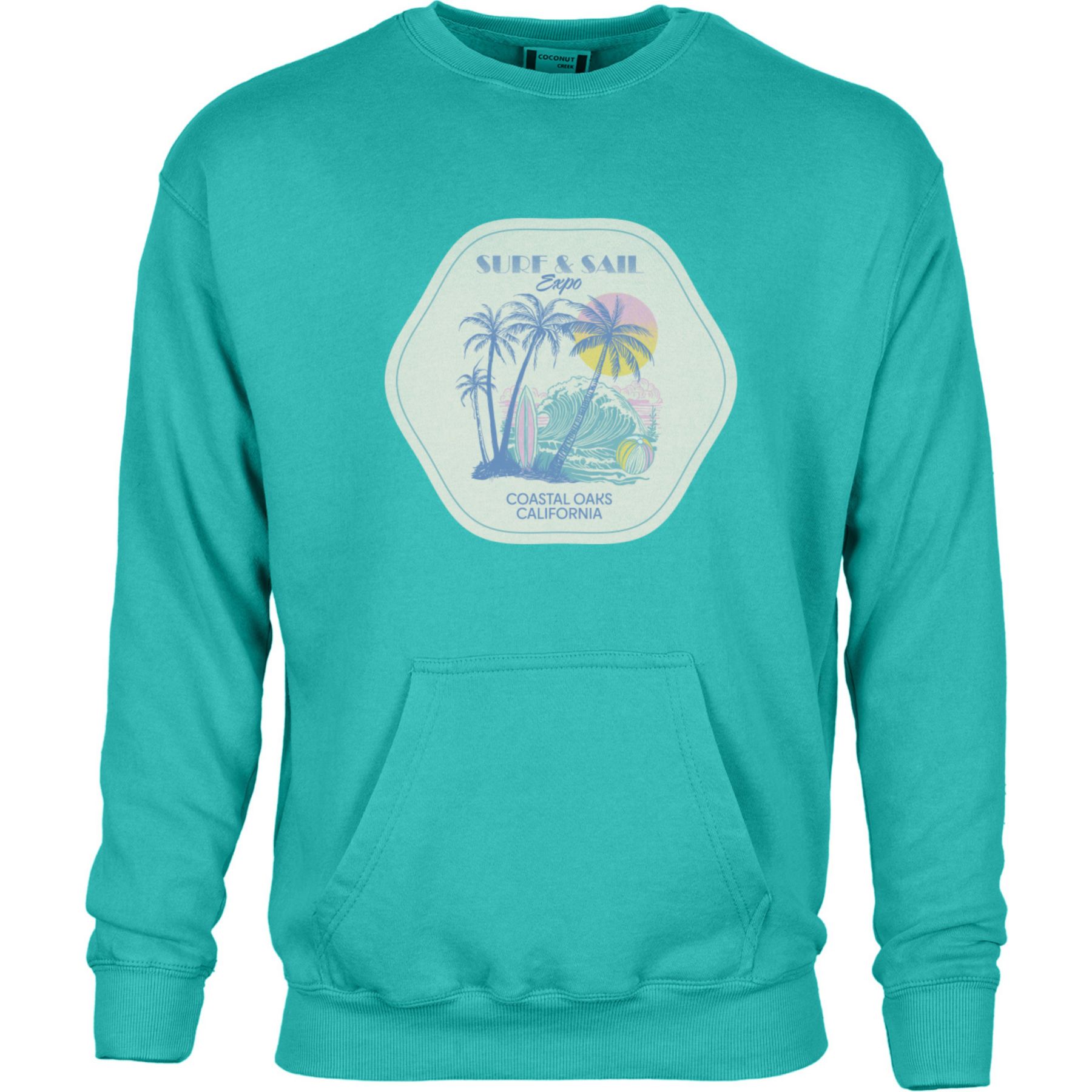 Picture of Unisex Crewneck W/Kangaroo Pocket-Full Color