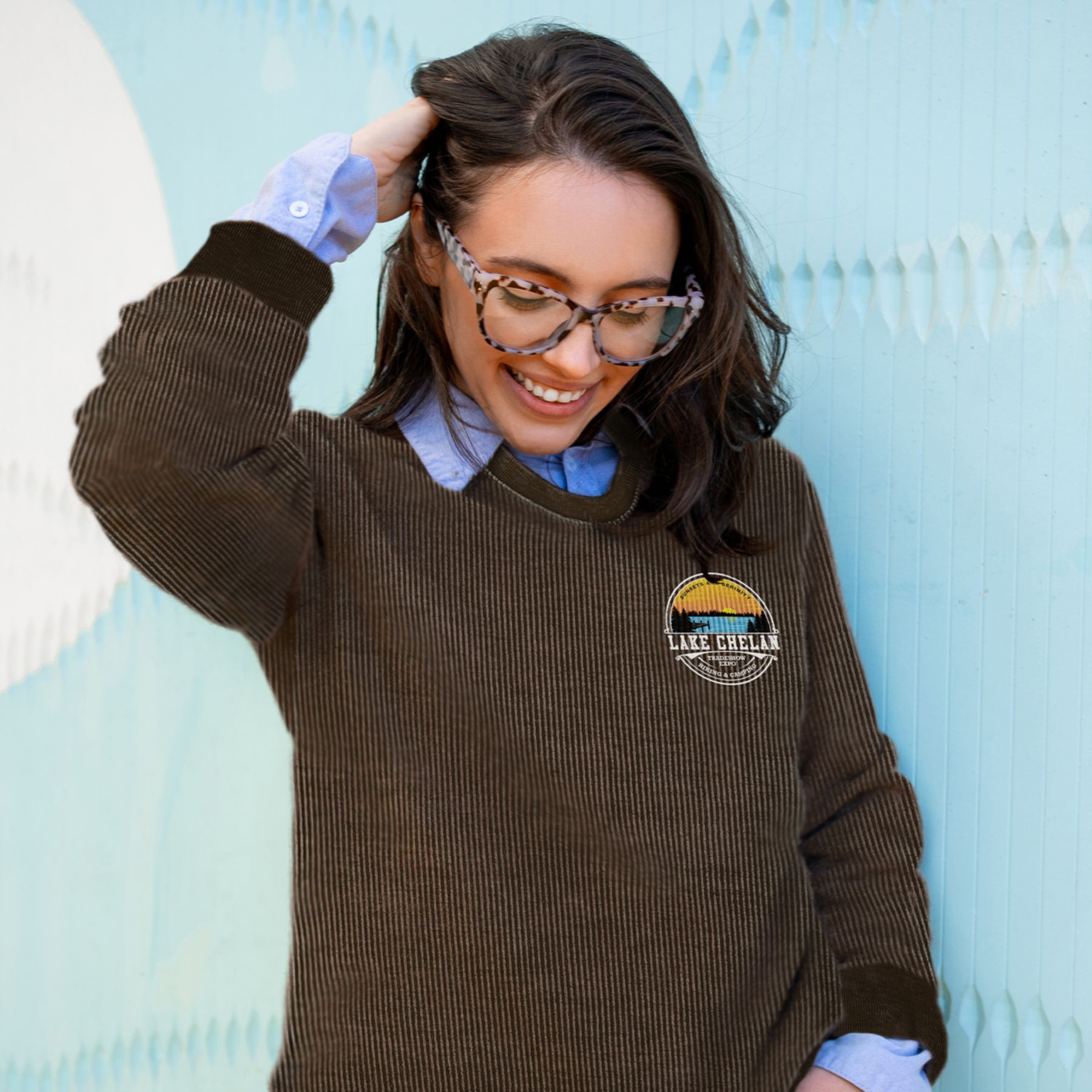 Picture of Adult Corduroy Sweatshirt - Full Color