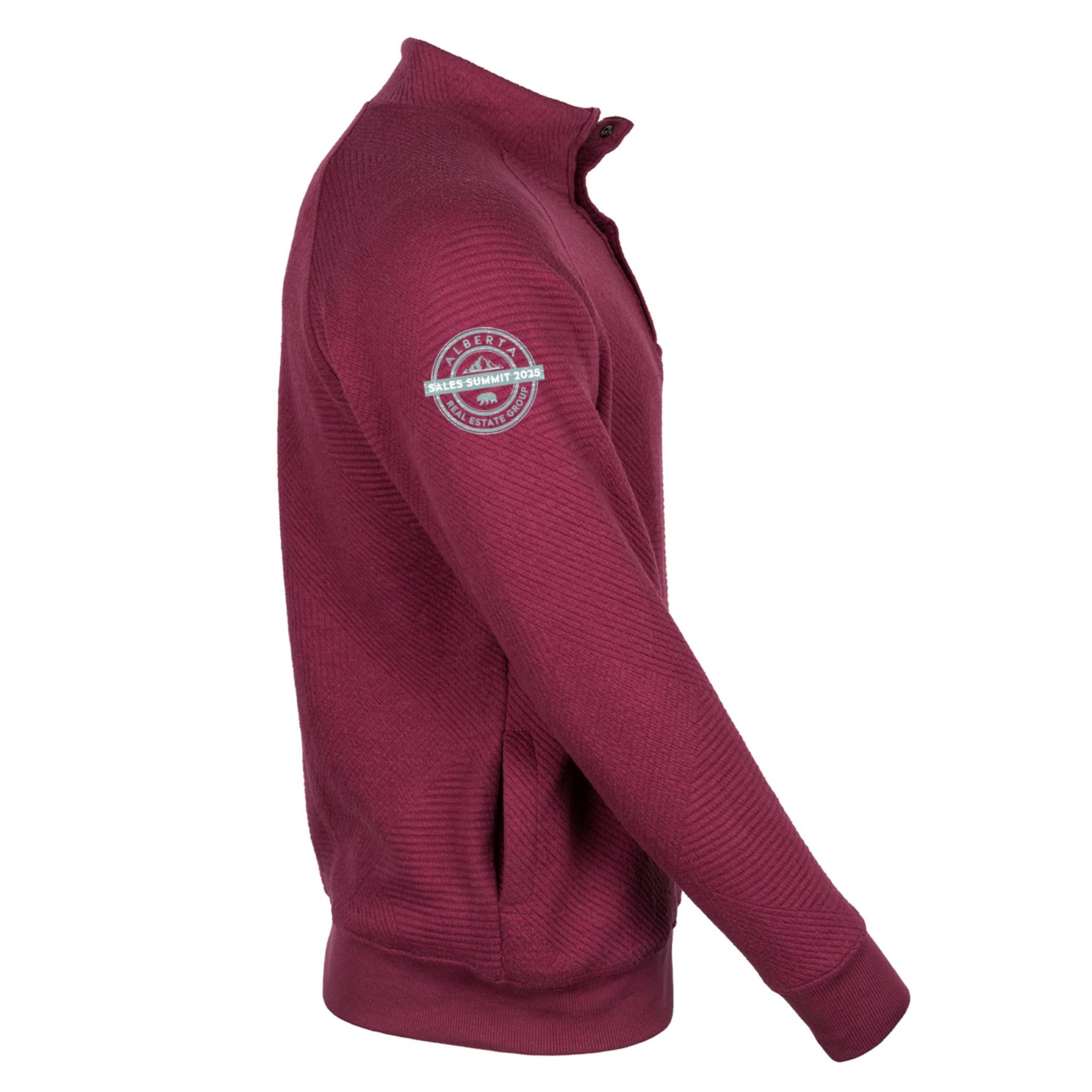 Picture of Adult Zig Zag Quarter Snap Crewneck - Full Color