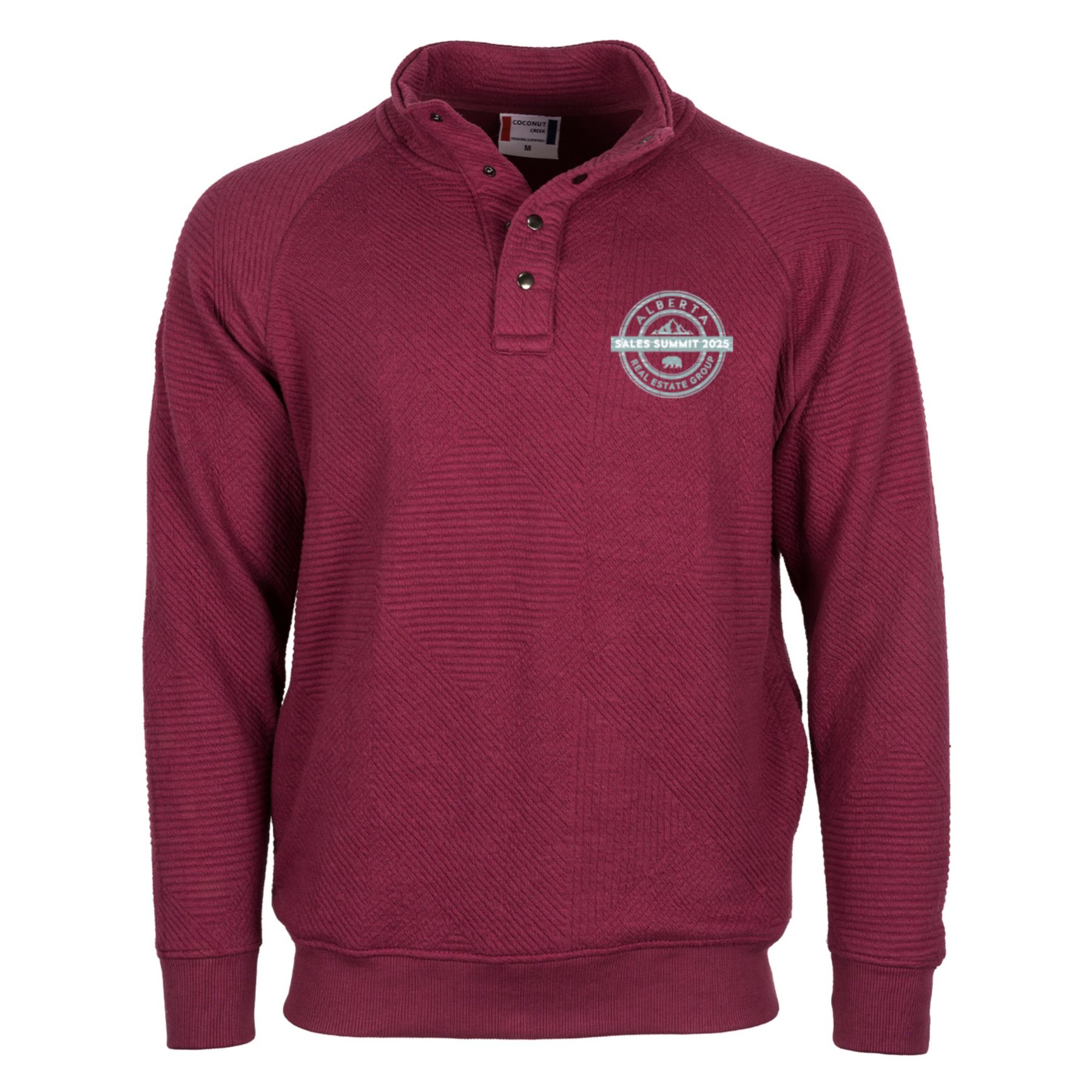 Picture of Adult Zig Zag Quarter Snap Crewneck - Full Color