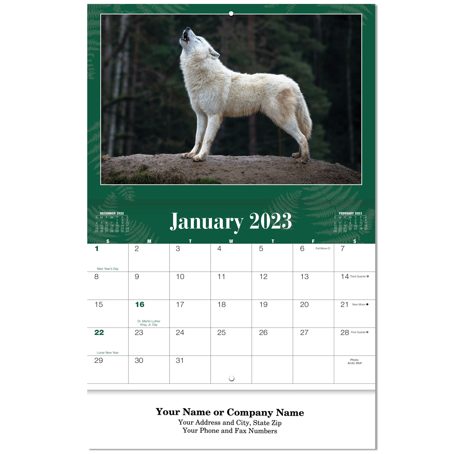 Picture of Wildlife Stapled Wall Calendar