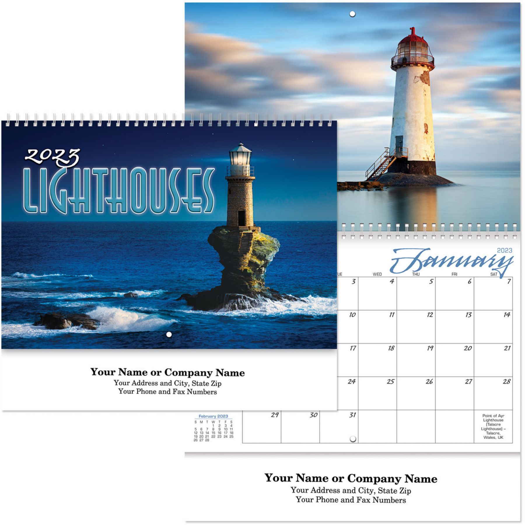 Picture of Lighthouses Wall Calendar Spiral