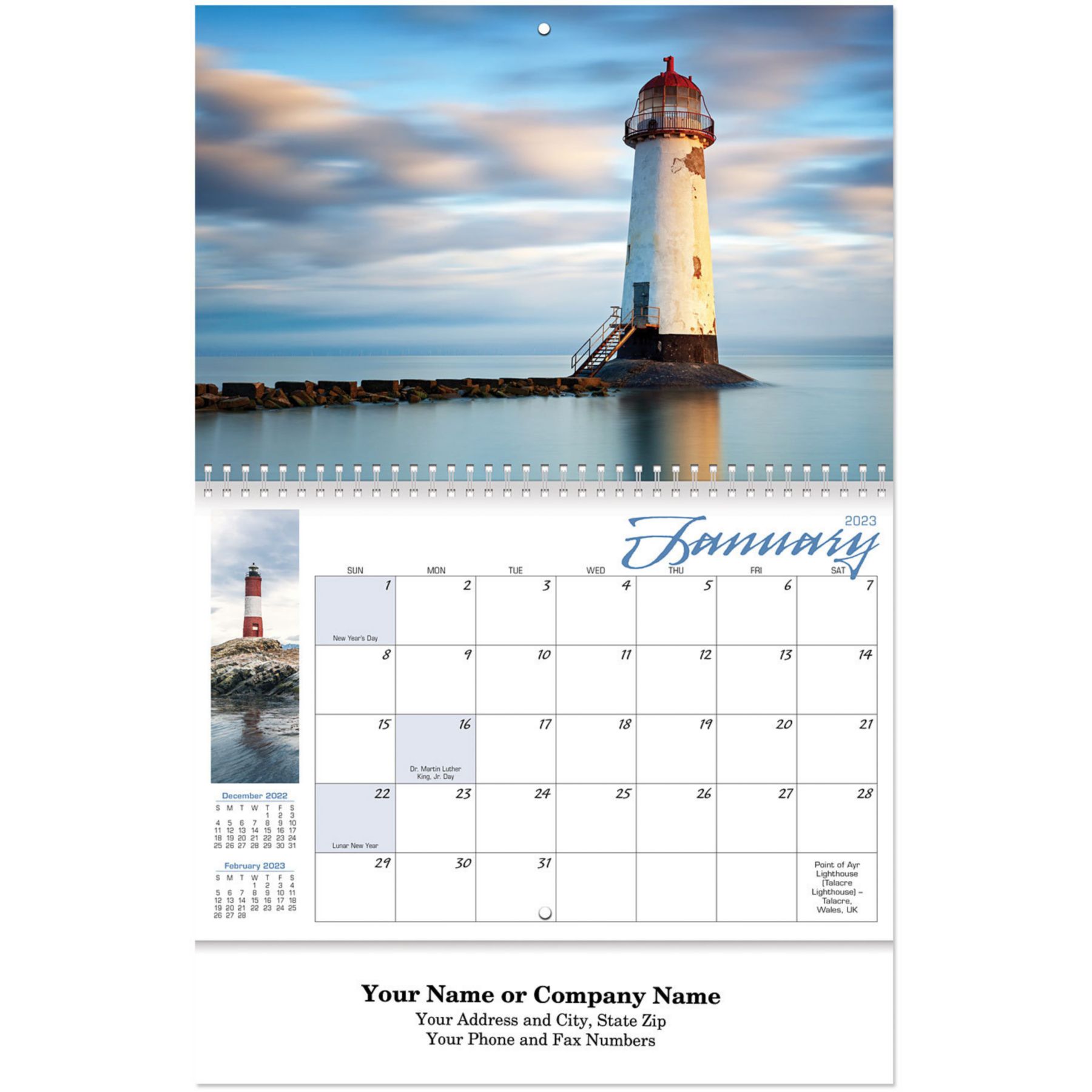 Picture of Lighthouses Wall Calendar Spiral