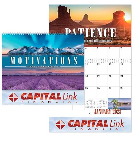 Picture of Motivations Appointment Spiral Wall Calendar