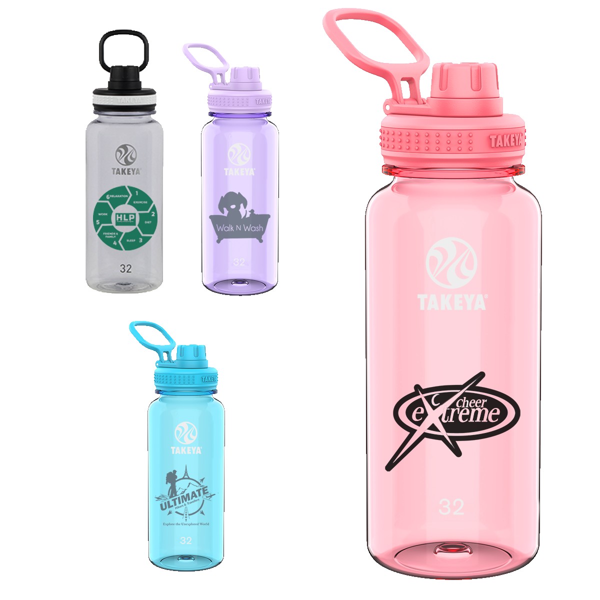 Picture of Takeya® 32 Oz. Tritan™ Bottle w/Spout Lid