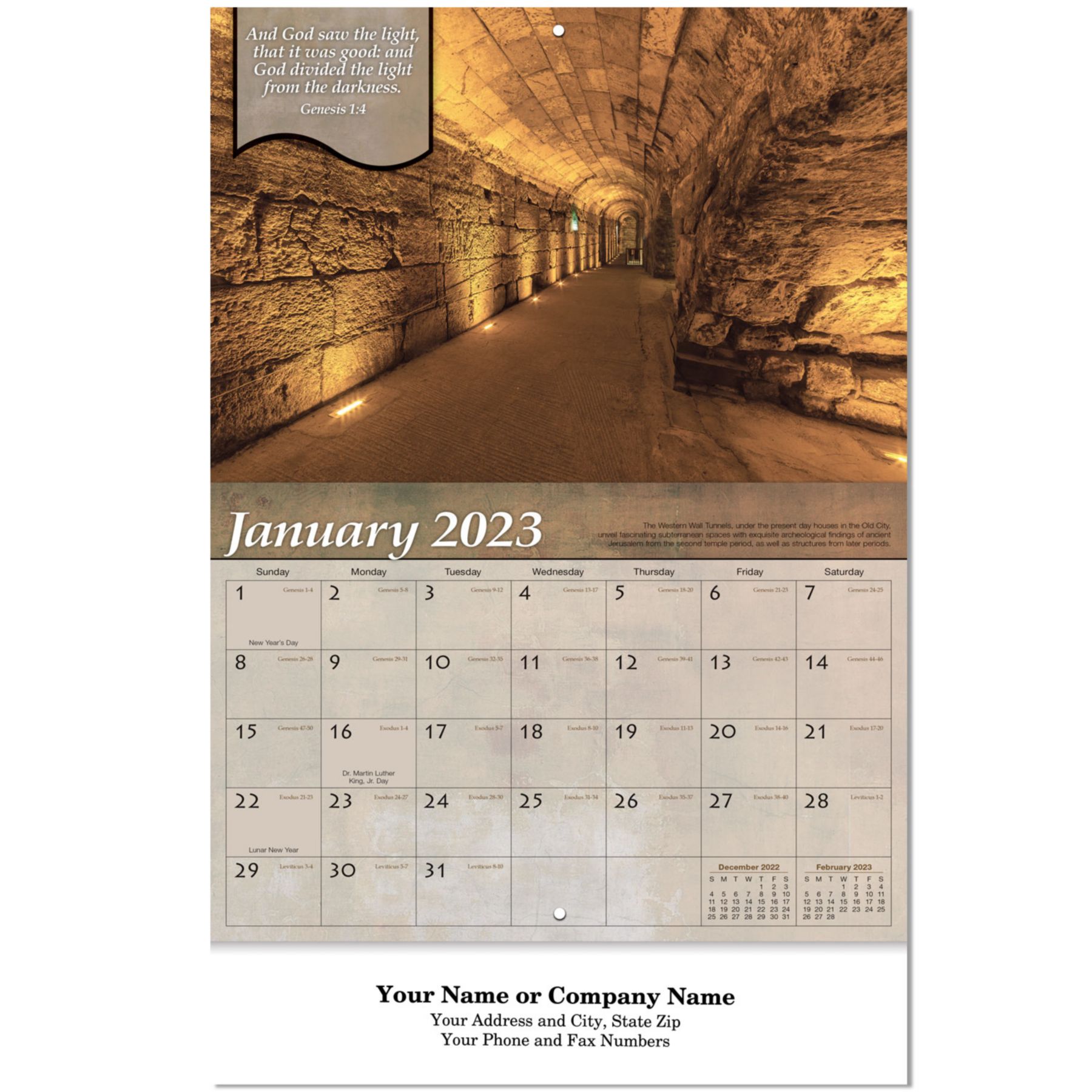 Picture of Christian Reflections Stapled Wall Calendar