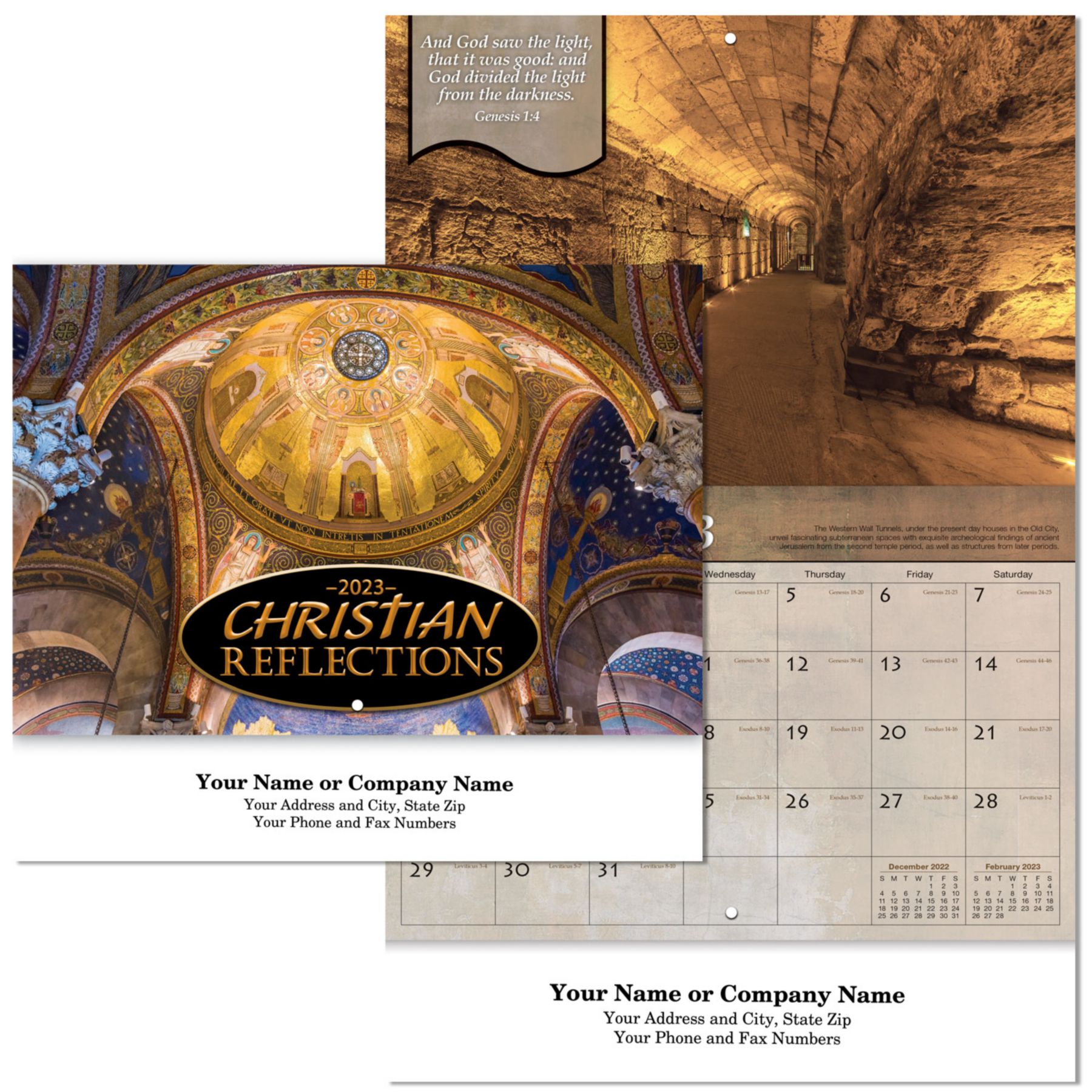 Picture of Christian Reflections Stapled Wall Calendar