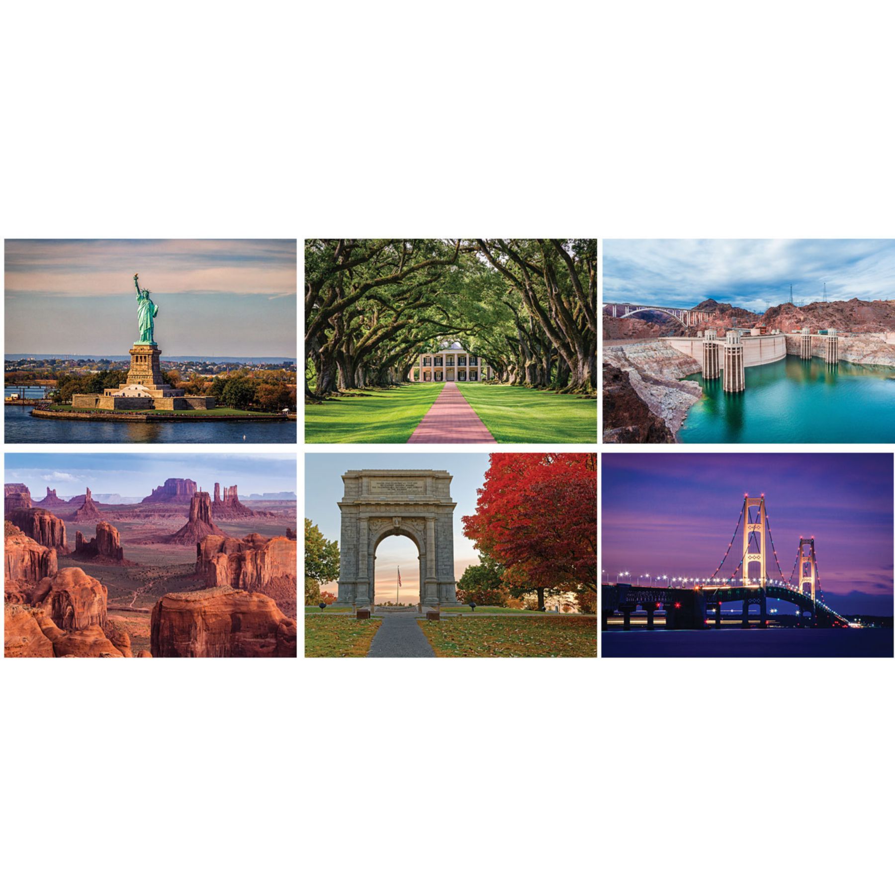 Picture of Full Color History Landmarks Spiral Calendar