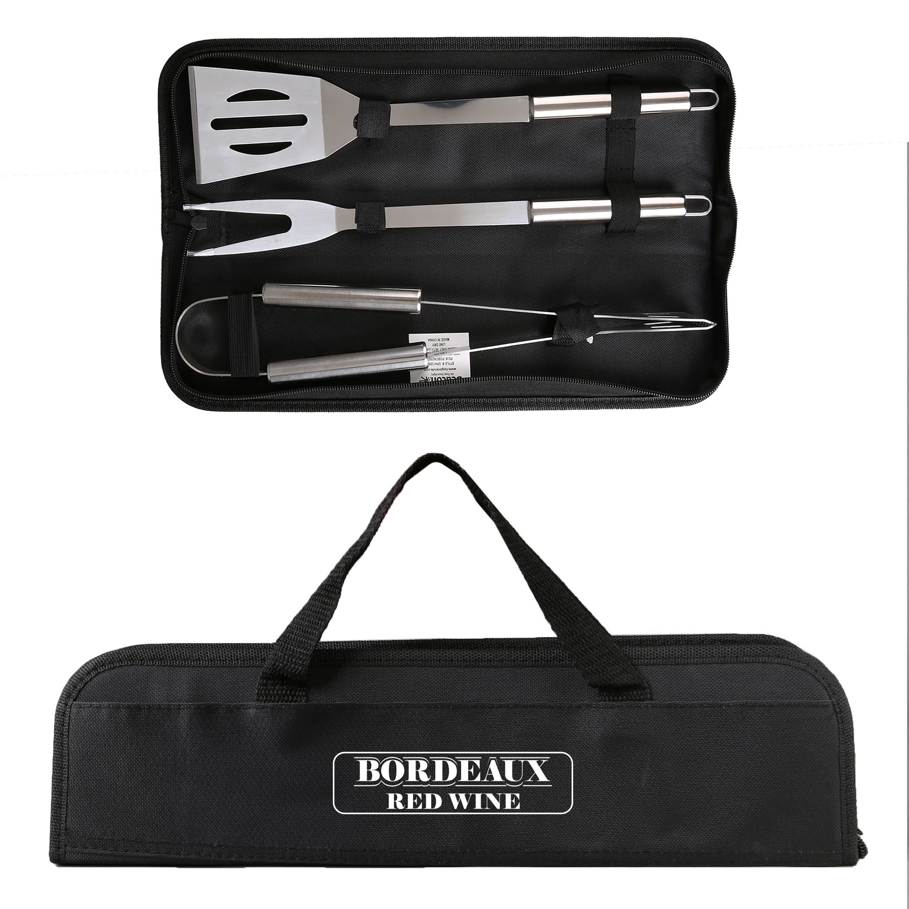 Picture of Grill Easy 3 Pc. Stainless BBQ Utensil Set With RPET Case