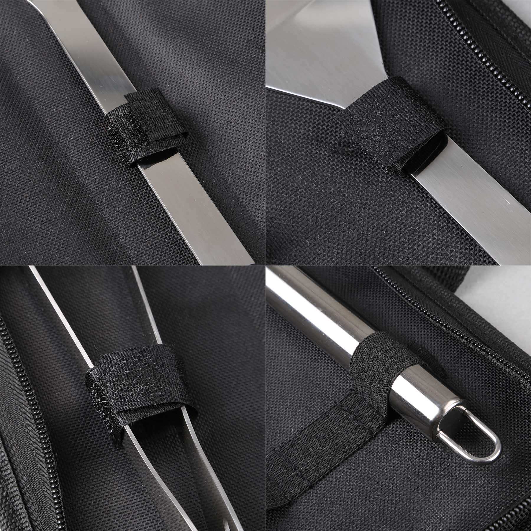 Picture of Grill Easy 3 Pc. Stainless BBQ Utensil Set With RPET Case