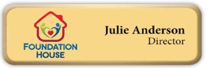 Picture of Metal Name Badge (Standard Size 1" x 3")