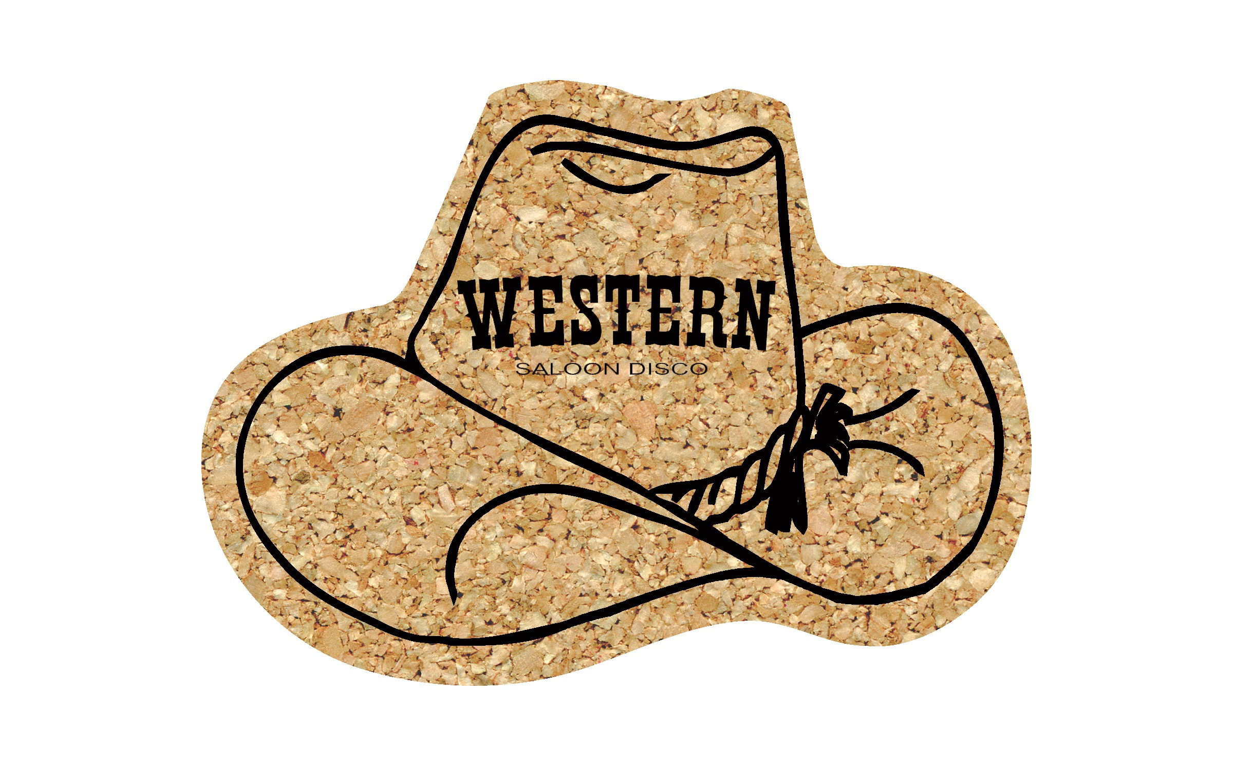 Picture of 5" Standard Cork Cowboy Hat Coaster