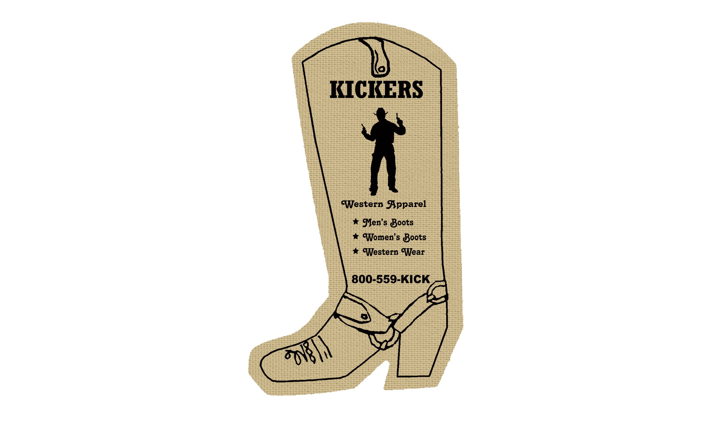 Picture of 5" Standard Rubber Cowboy Boot Jar Opener