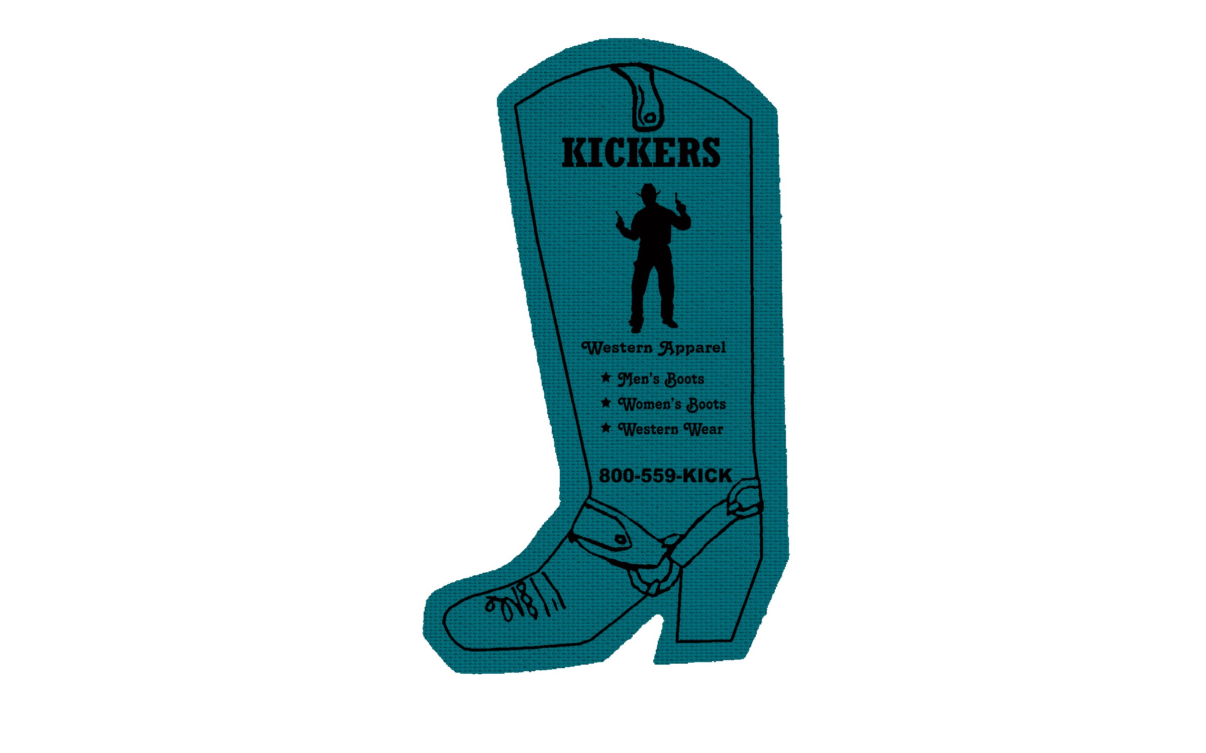 Picture of 5" Standard Rubber Cowboy Boot Jar Opener