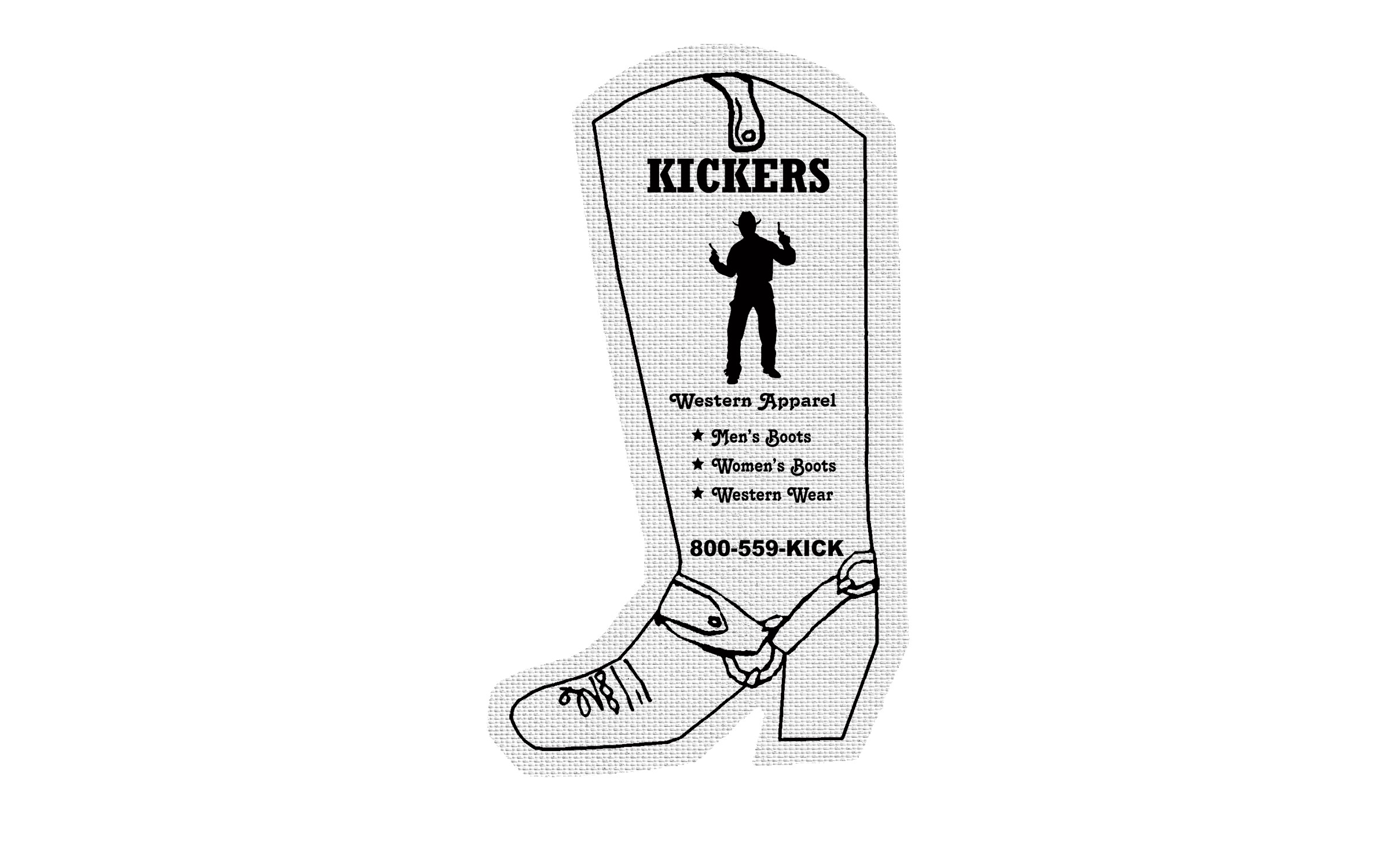 Picture of 5" Standard Rubber Cowboy Boot Jar Opener